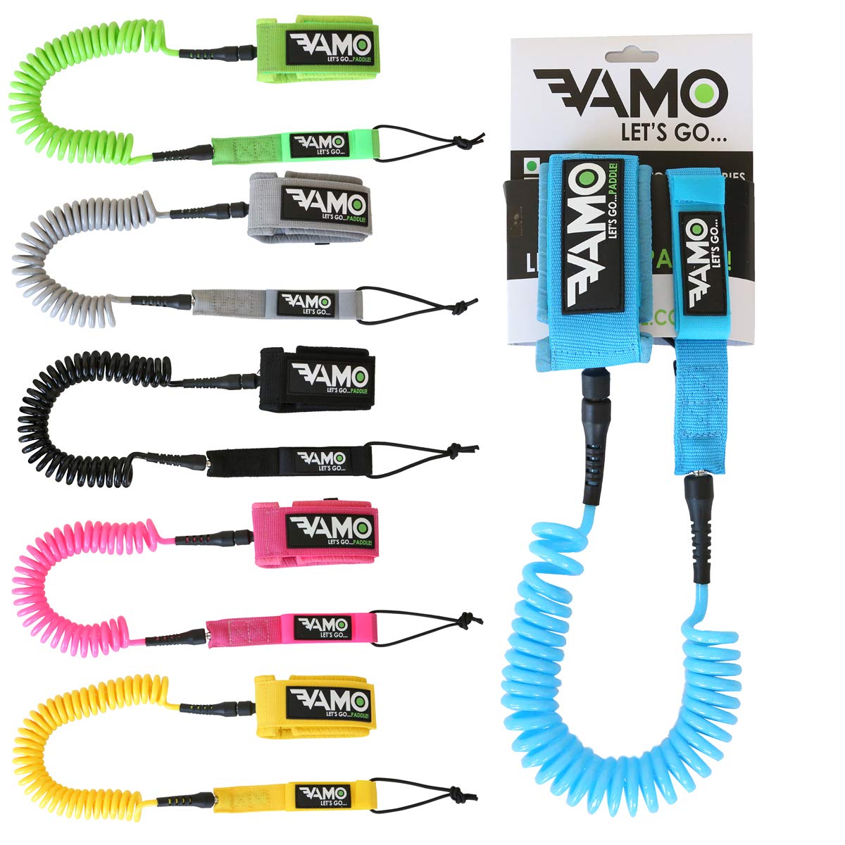 Vamo 10-Foot Full Coiled Dog Leash - Durable Retractable Pet Lead for Small to Medium Dogs - Perfect for Walking, Training & Outdoor Adventures