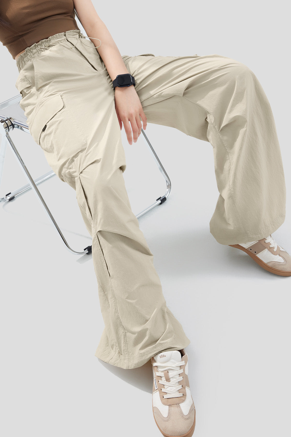 Women's Quick Dry Parachute Pants UPF 50+ Sun Protection - Lightweight Hiking Travel Yoga Outdoor Adventure Pants