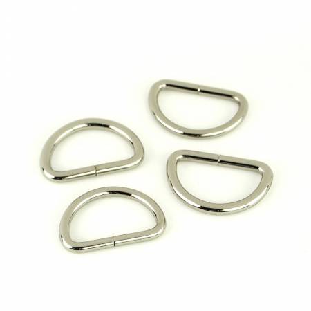 Durable 4-Pack D Rings for Backpacks, Bags & Straps - Heavy Duty Metal O-Rings for Outdoor Gear, Pet Collars & DIY Crafts