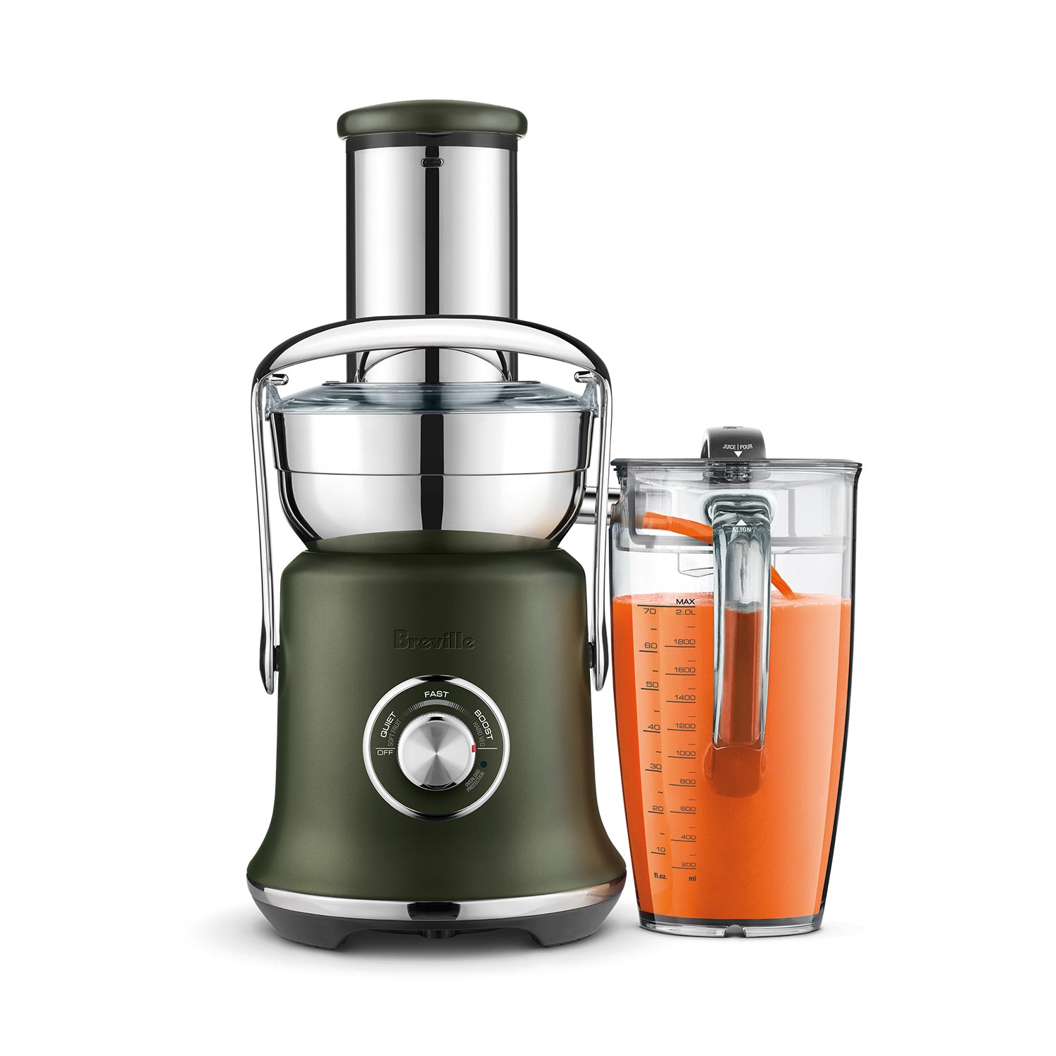 Breville Juice Fountain Cold XL Juicer - Professional Grade, High Speed, Quiet Operation, Extra Large Feed Chute for Whole Fruits & Vegetables, BPA-Free (Model BJE830OLT1BNA1) - Perfect for Healthy Juicing, Detox Drinks, and Family Breakfasts