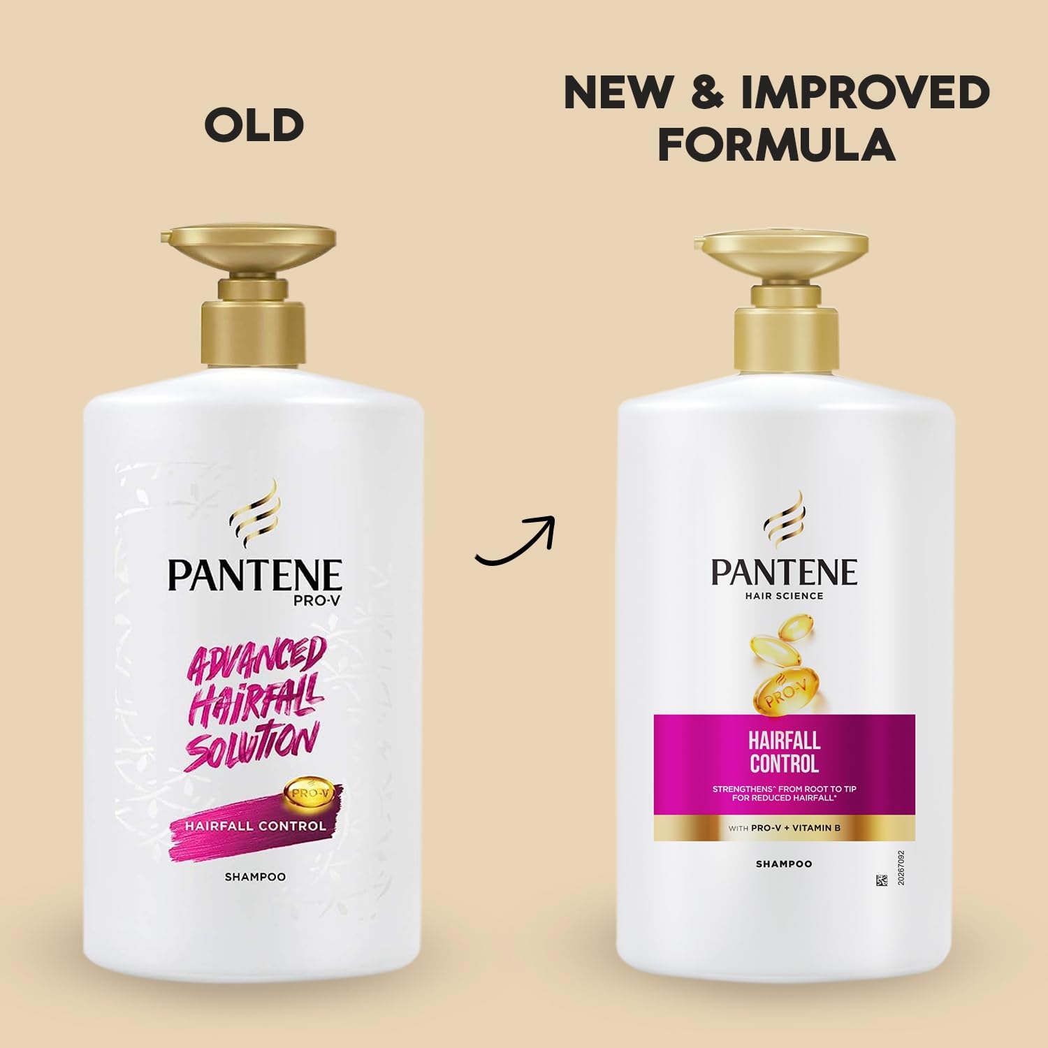 Pantene Advanced Hair Fall Solution Shampoo & Conditioner Set - Anti Hair Loss Treatment for Thicker, Stronger Hair (1L Shampoo + 180ml Conditioner) | Daily Hair Care for Women & Men at Home
