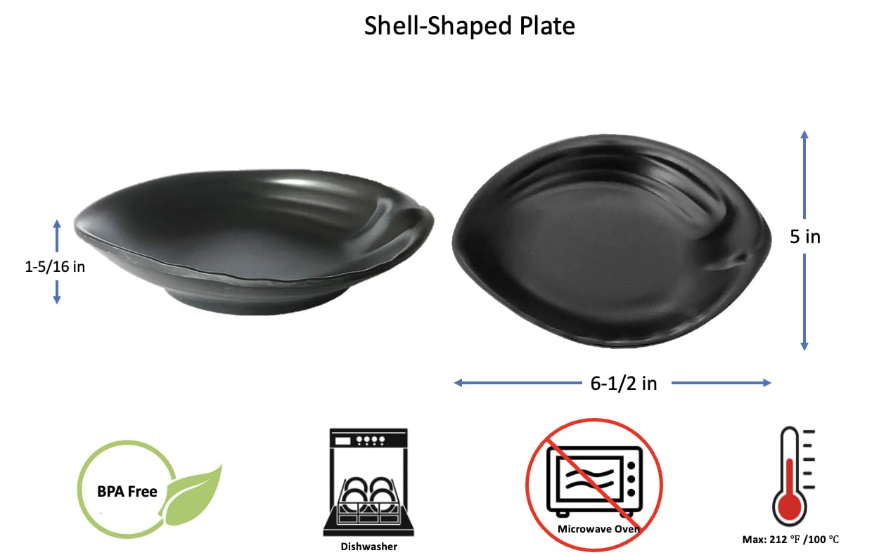 Premium Melamine Soy Sauce Dishes - 6.5