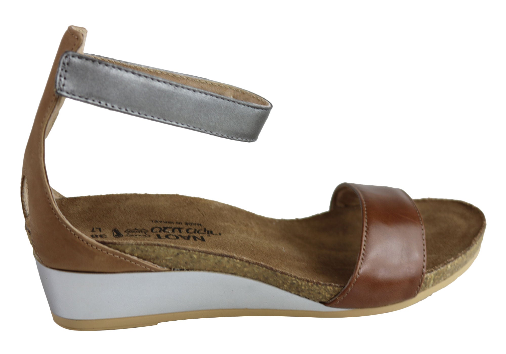 Naot Pixie Women's Leather Comfortable Cushioned Wedge Sandals - Stylish & Supportive Footwear for Walking, Travel & Summer Outfits