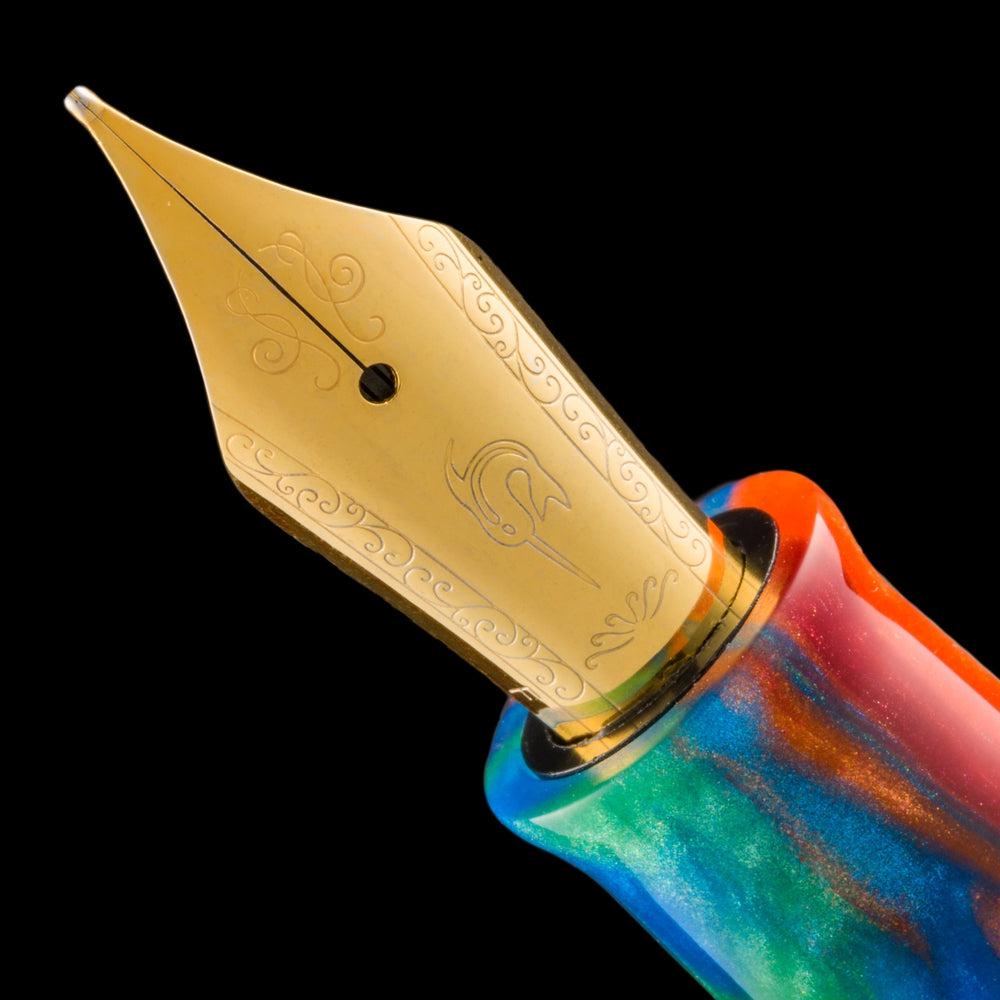 Nahvalur (Narwhal) Macaw Fountain Pen - Limited Edition 2023 - Premium Writing Instrument for Calligraphy, Journaling & Gift Giving