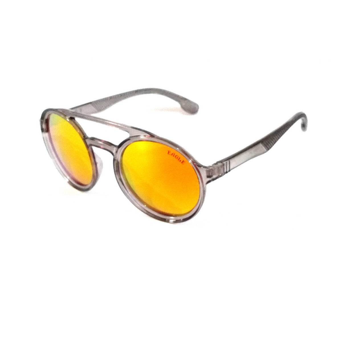 Stylish Round Orange Mirror Sunglasses for Men & Women - UV Protection, Polarized Lenses - Perfect for Beach, Driving & Outdoor Activities