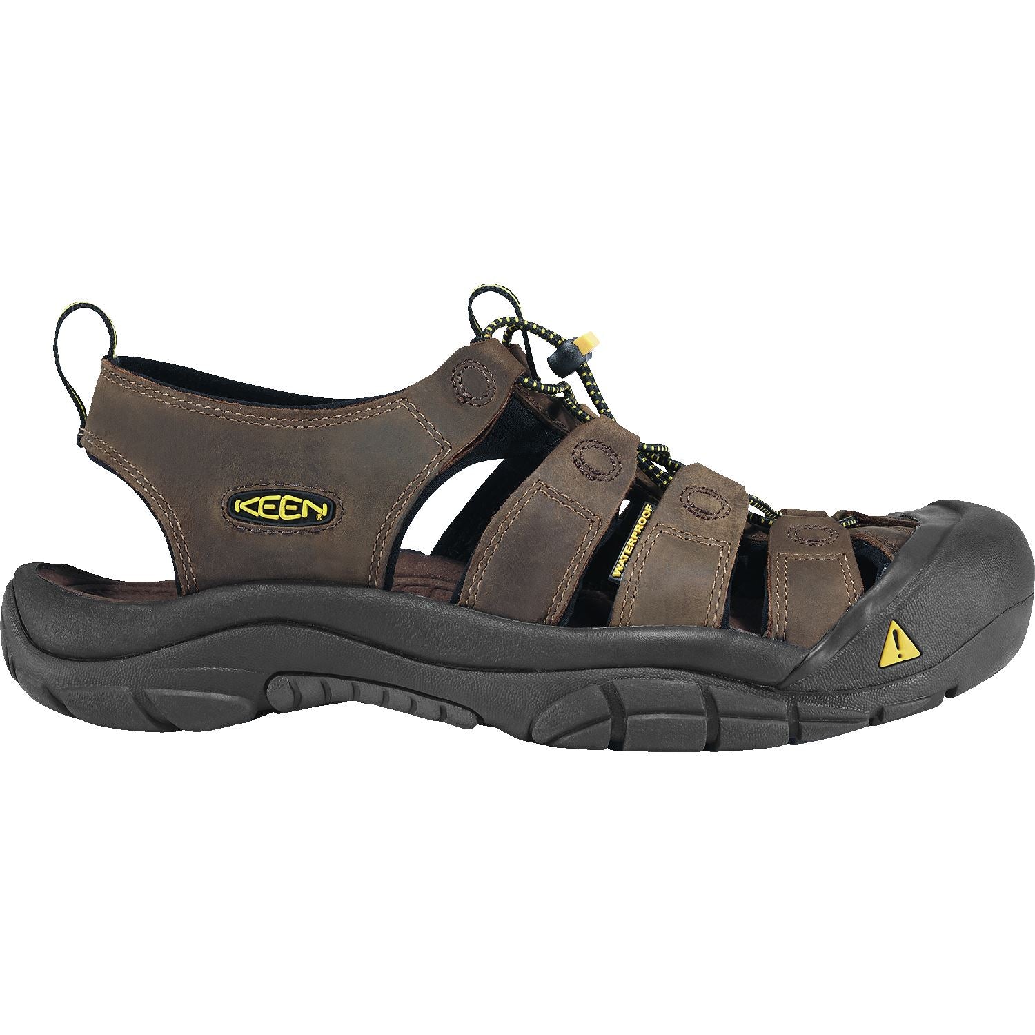 KEEN NEWPORT Men's Bison Leather Sandals - Waterproof Hiking & Outdoor Adventure Shoes for Men - Perfect for Beach, Camping, and Travel