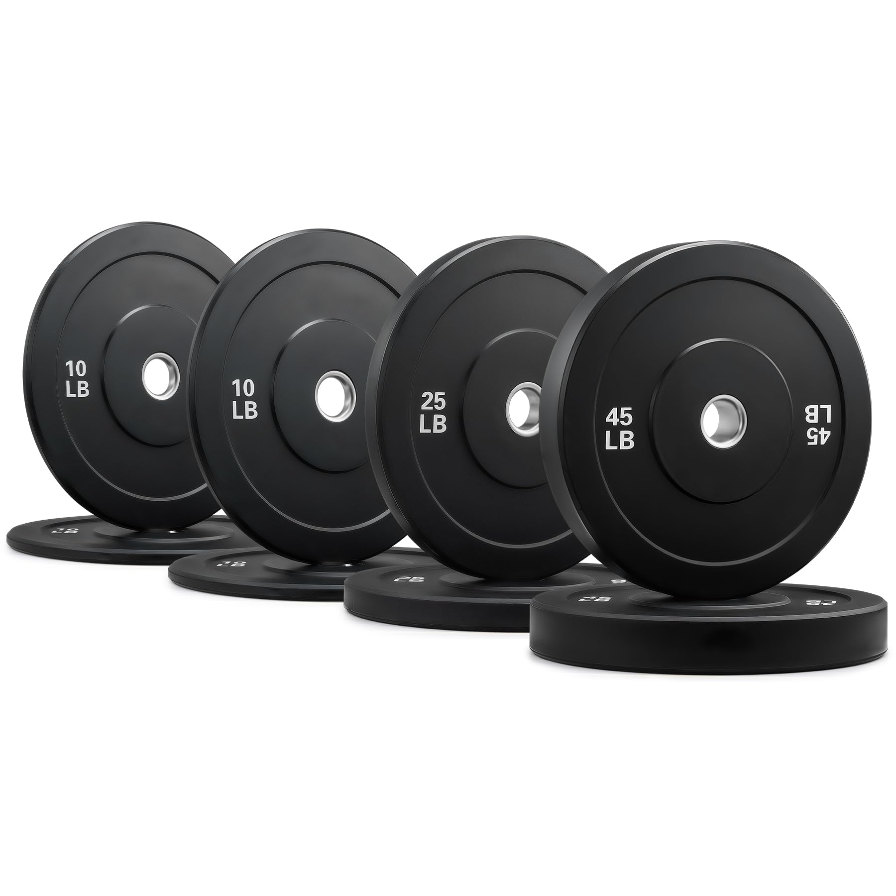 ZELUS 180LB Olympic Bumper Plate Set of 2 - 2