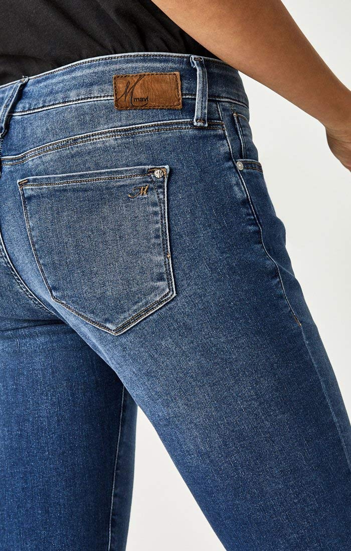 Mavi Women's Alexa Mid-Rise Super Skinny Jeans - Stretch Denim Pants for Casual Wear & Night Out | Comfortable Slim Fit Jeans for Everyday Style