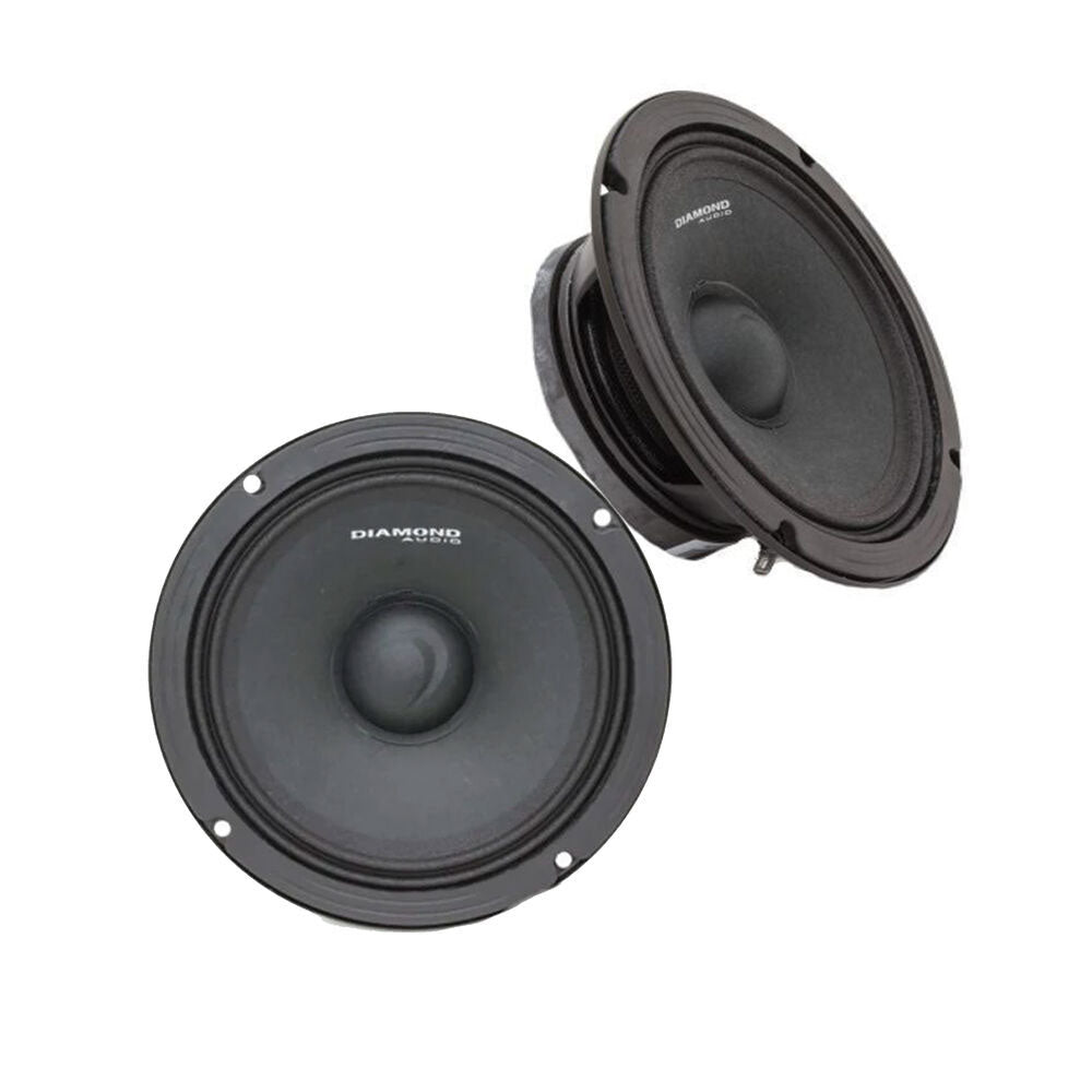 Diamond Audio MSPRO8 1000W Peak (500W RMS) 8-Inch 2-Way Coaxial Car Speakers - High Performance Audio for Cars, Trucks, and SUVs