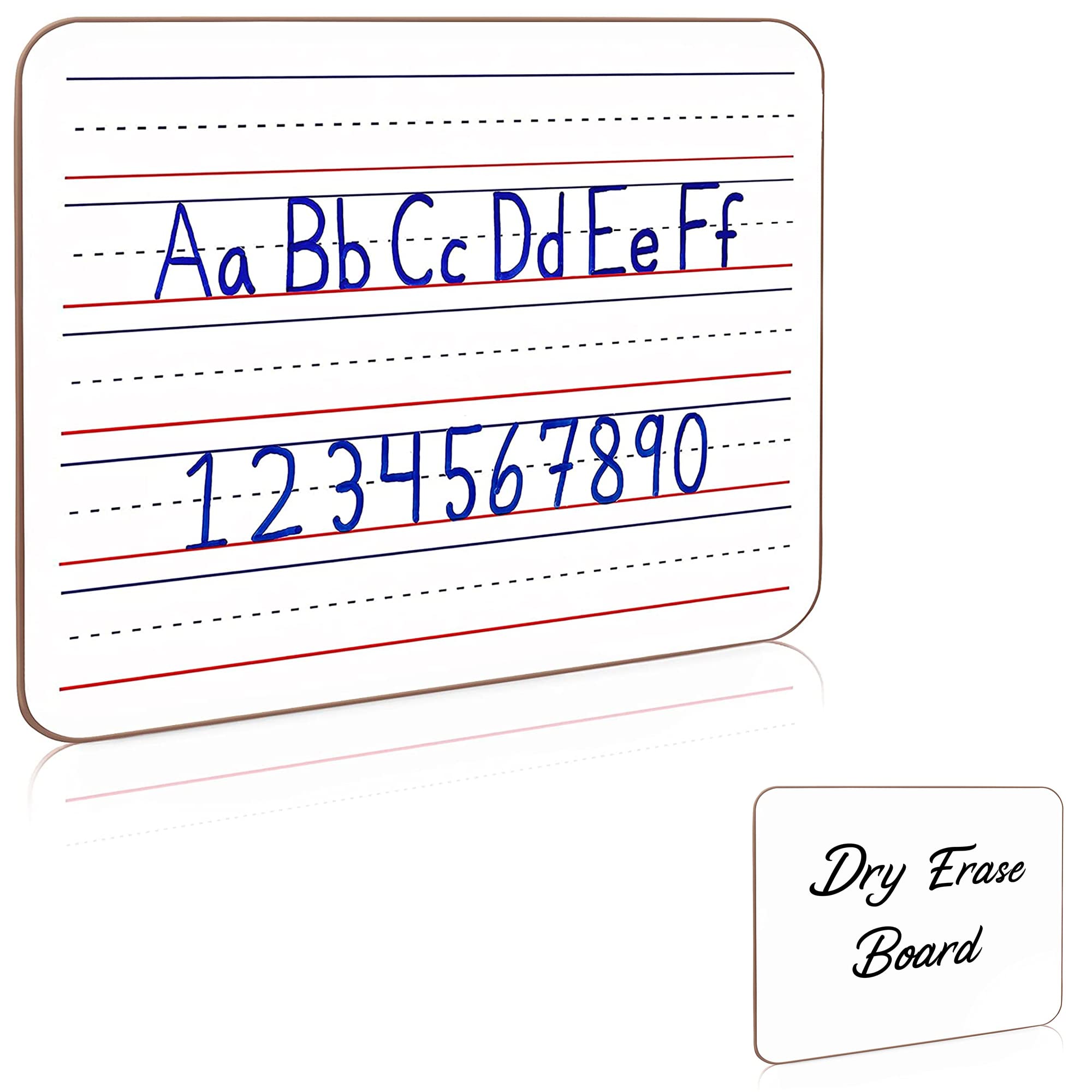 9x12 Inch Small Dry Erase Whiteboard with Ruled Lines for Office & Home Use