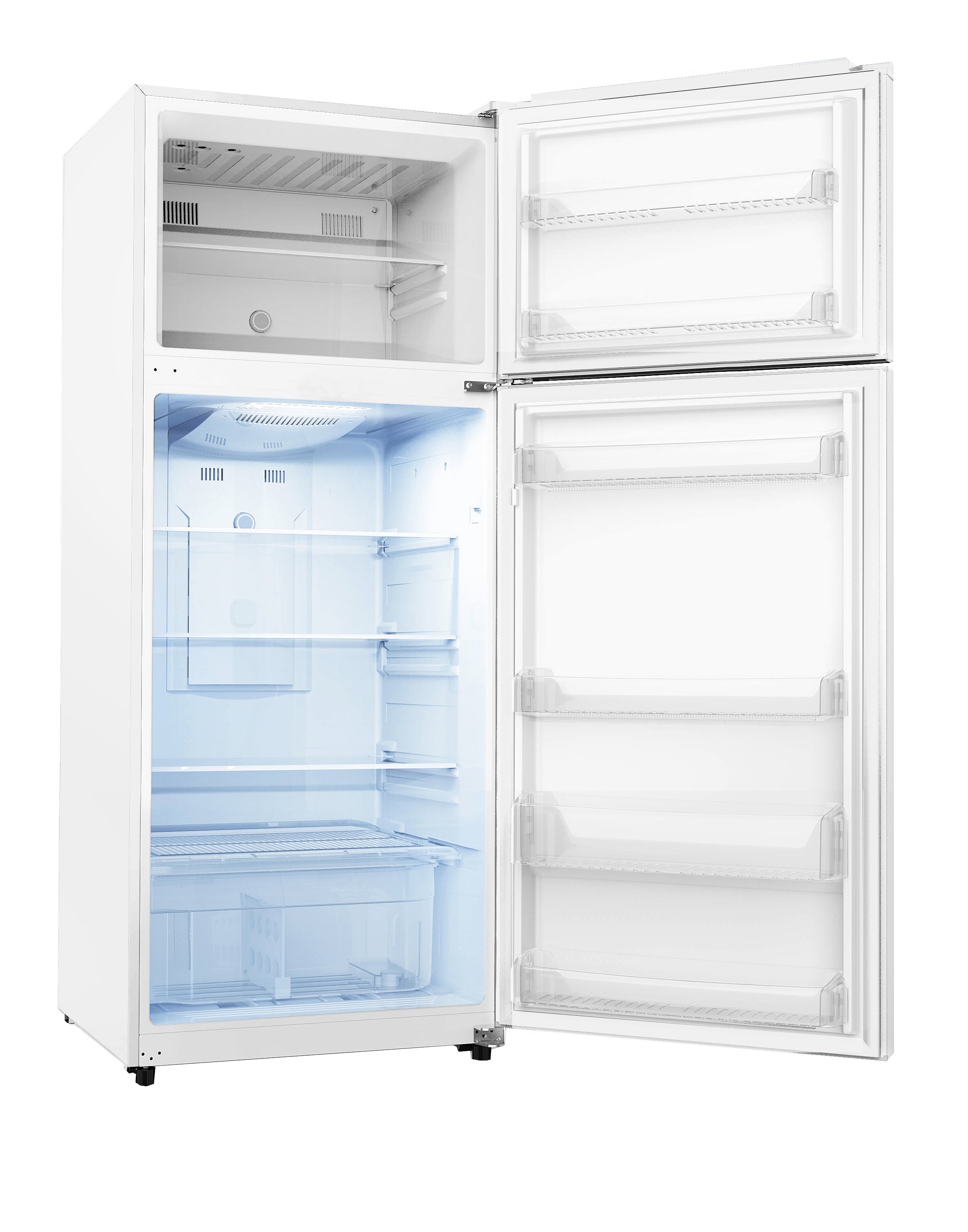 EFF148W 1 15 cu.ft White Top Mount Frost Free Refrigerator - Energy Efficient Kitchen Appliance for Home & Apartment Use