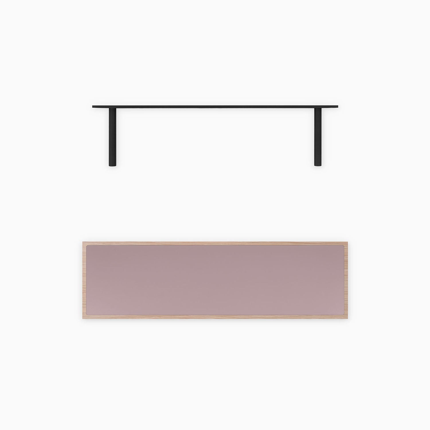 Aksel Floating Shelf - Glazed White Oak Wood Wall Shelf for Living Room, Bathroom & Kitchen Storage | Modern Home Decor & Organizer