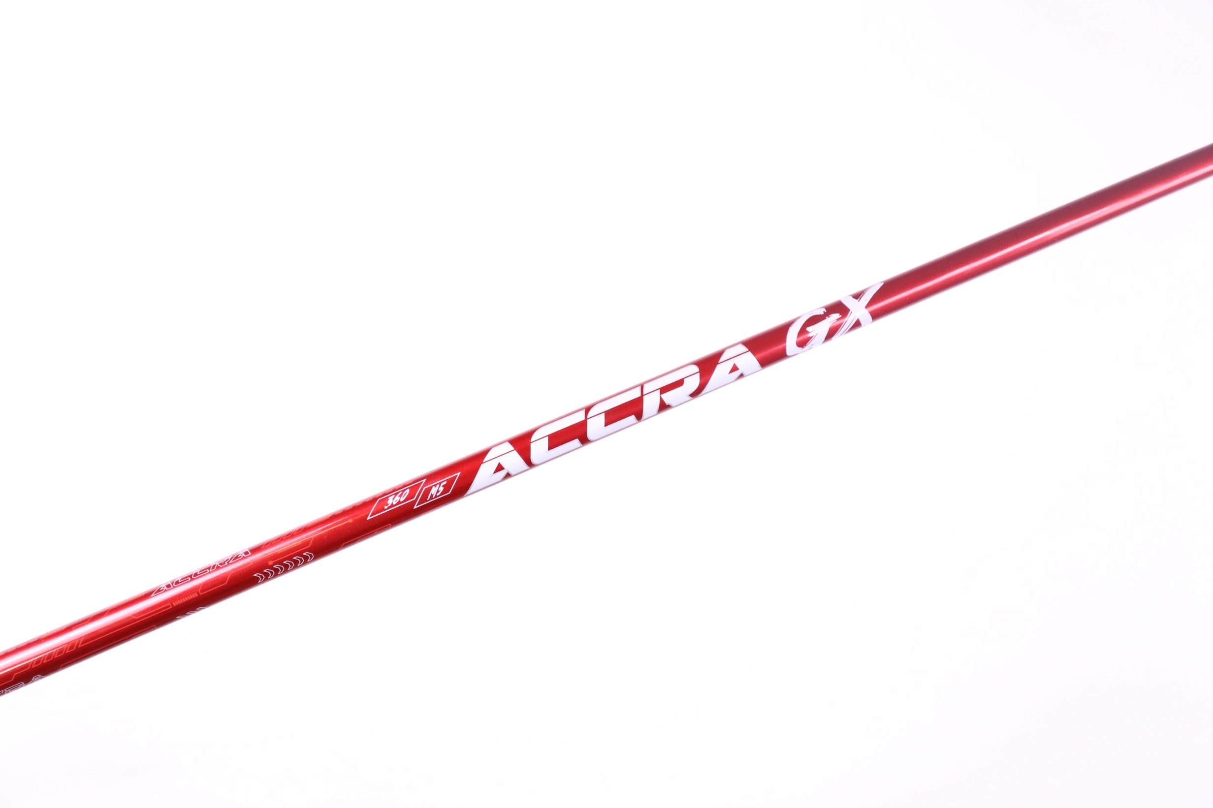 Premium Used Accra GX Red 360 Extra Stiff Graphite Driver Shaft - 44 Inches - No Adapter - Perfect for Golfers Seeking High-Performance Shafts for Long Drives