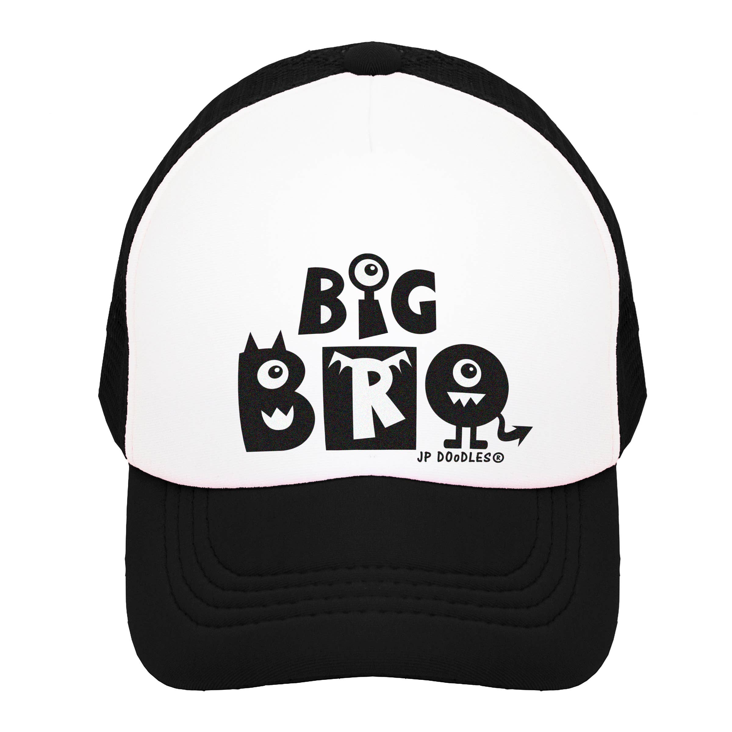 Big Bro Kids Trucker Hat for Boys & Girls - Adjustable Teal Snapback Cap for Ages 2-5 Years | Outdoor Play, Birthday Gifts, Family Events