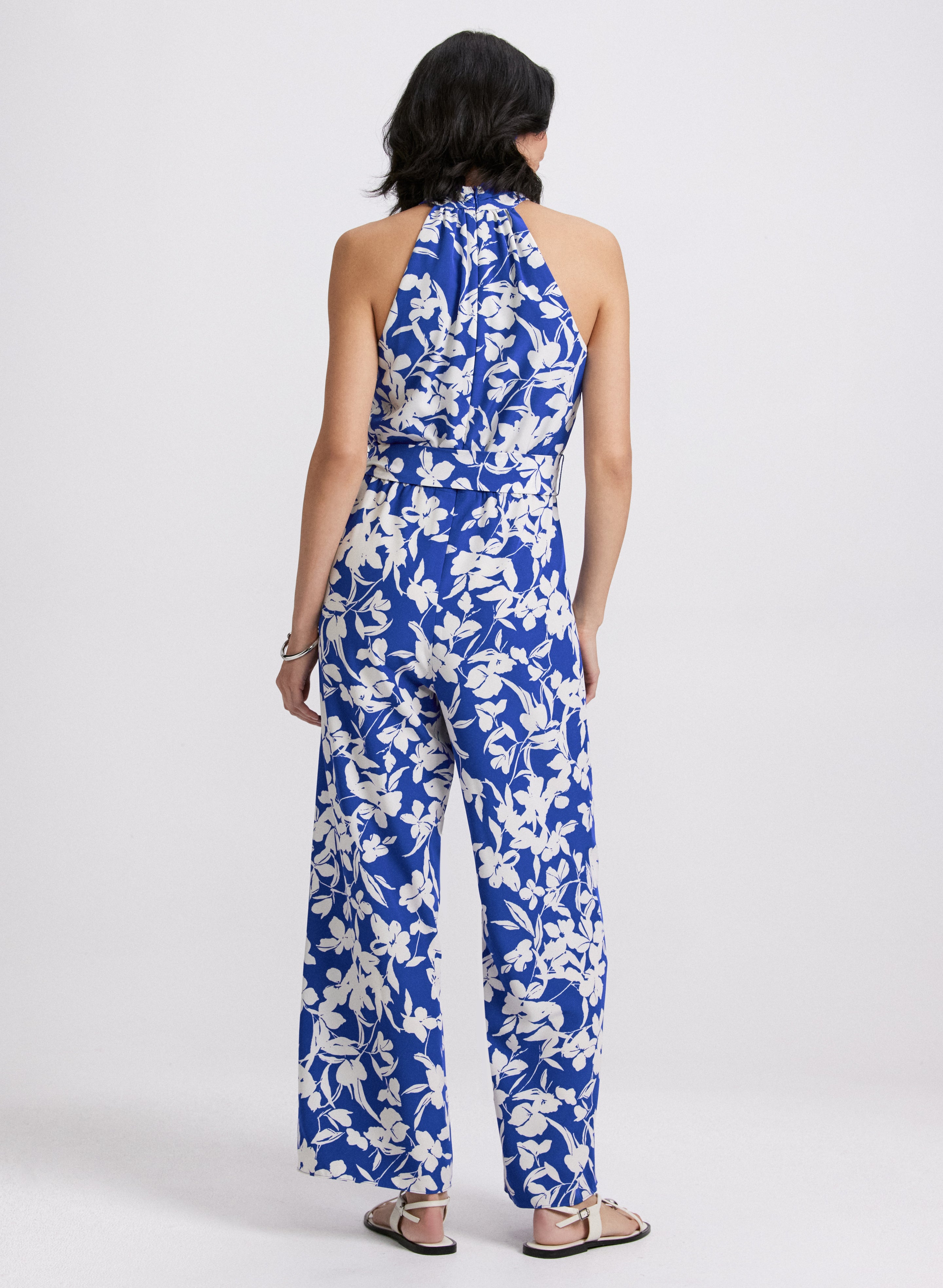 Floral Print Jumpsuit for Women - Stylish Summer Romper with Pockets | Perfect for Beach Vacation, Date Night & Outdoor Parties