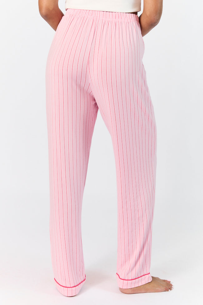 Stylish Pink and Red Stripe Pants for Women - Comfortable & Trendy Casual Wear - Perfect for Summer Outings, Beach Vacations & Weekend Getaways