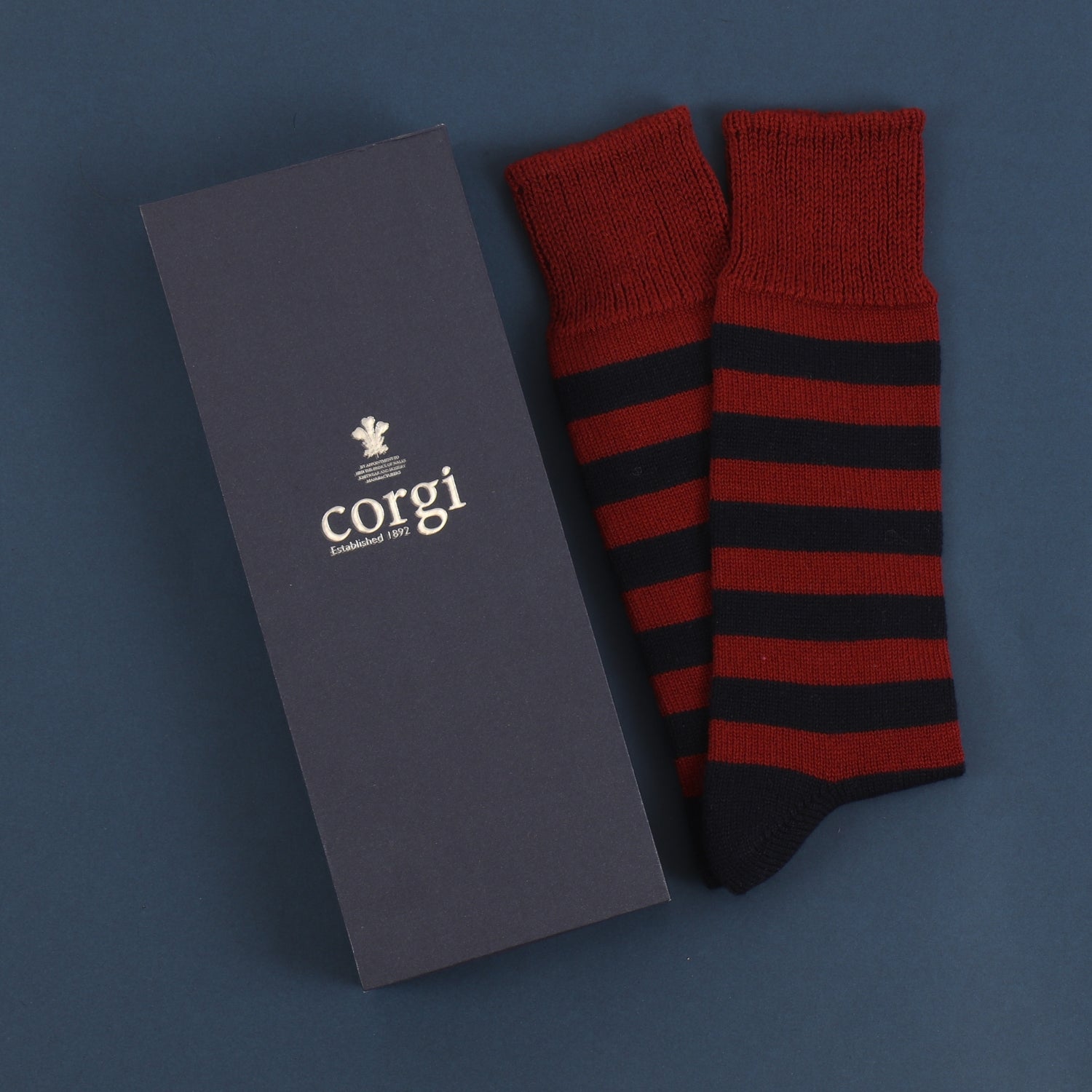 Premium Men's Striped Cashmere & Cotton Socks - Soft & Breathable Luxury Dress Socks for Business, Office & Formal Occasions