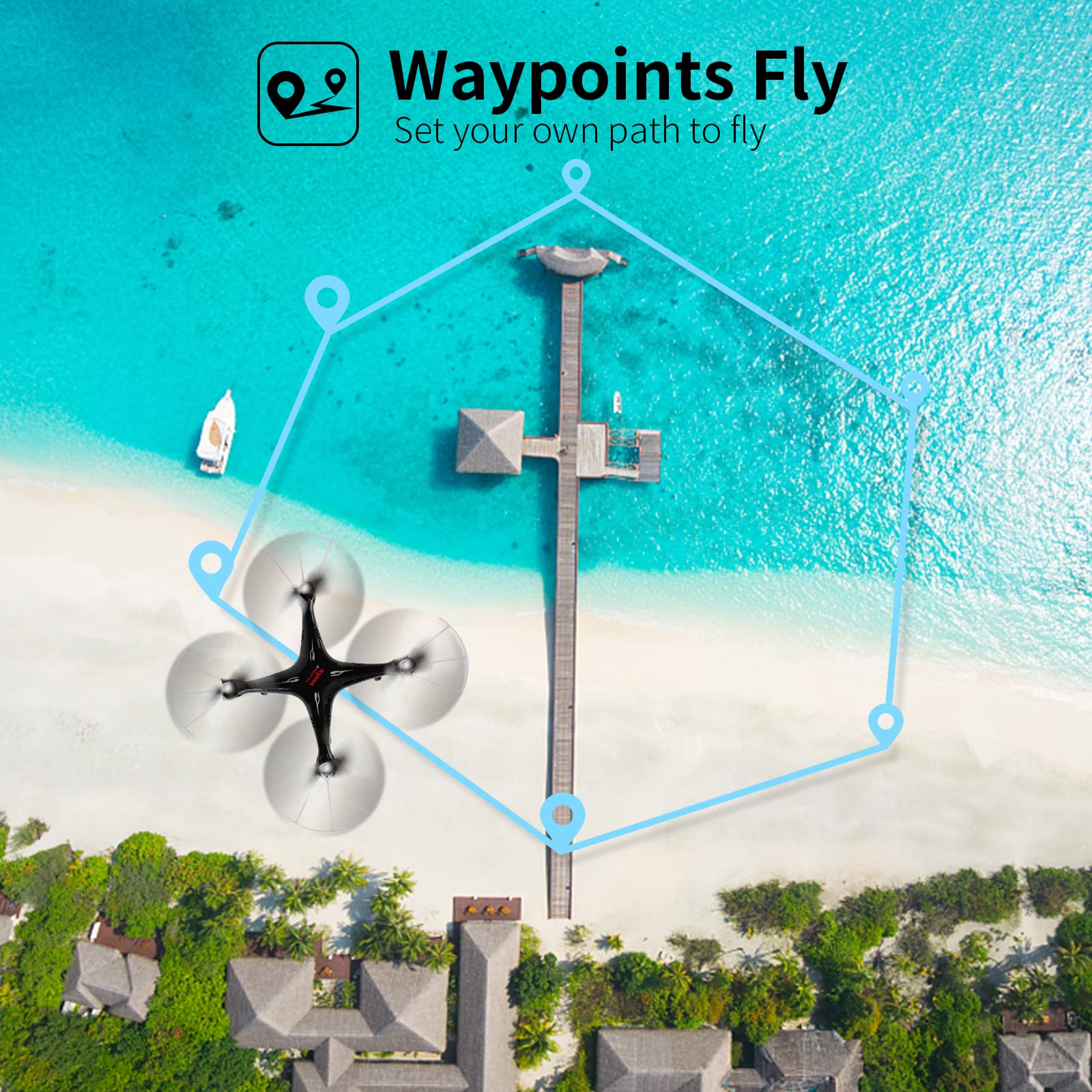 Cheerwing Syma X5SW-V3 FPV Drone with 720P HD Camera - One Key Start, Altitude Hold, Custom Flight - Best RC Quadcopter for Adults & Kids - Perfect for Aerial Photography, Outdoor Adventures & Family Fun