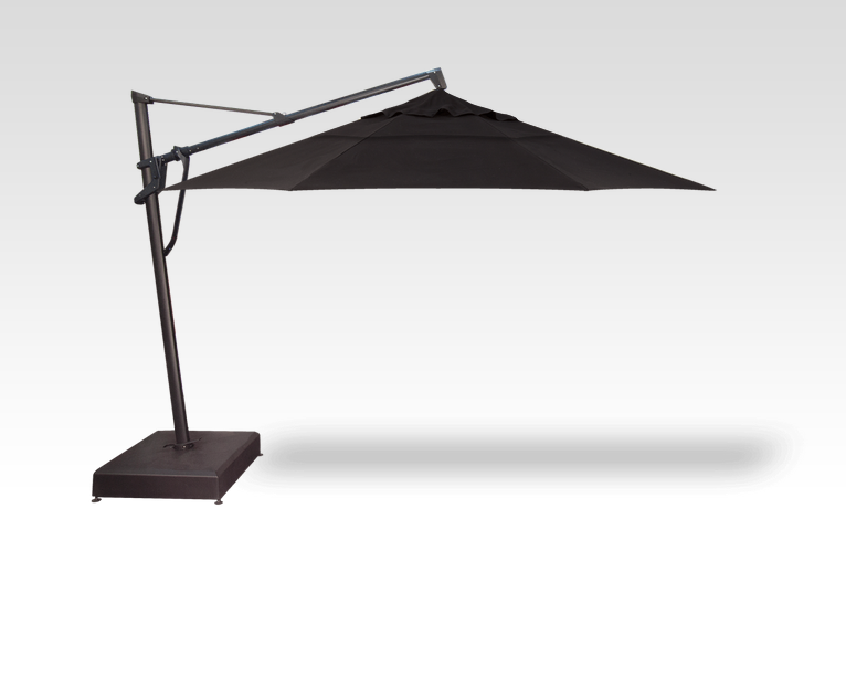 13' Starlux LED Cantilever Umbrella - Outdoor Patio Umbrella with Bright LED Lights, Waterproof & Windproof for Backyard, Poolside, Garden, Restaurant (In Stock)
