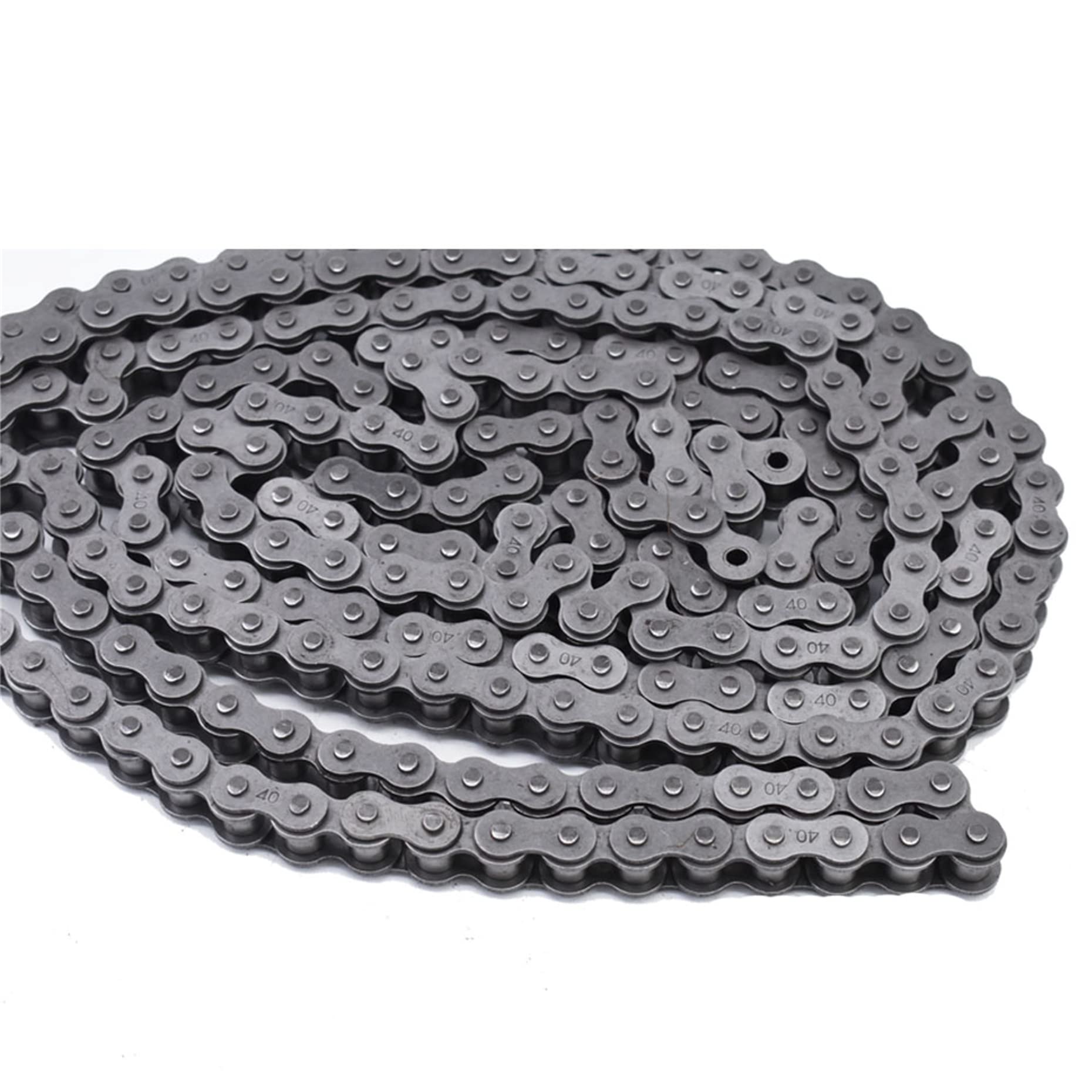 Kimllier Go Kart Chain 40 Roller Chain 10 Feet with 2 Connecting Links - Carbon Steel Drive Chain for Racing Karts, Mini Bikes, and Off-Road Vehicles