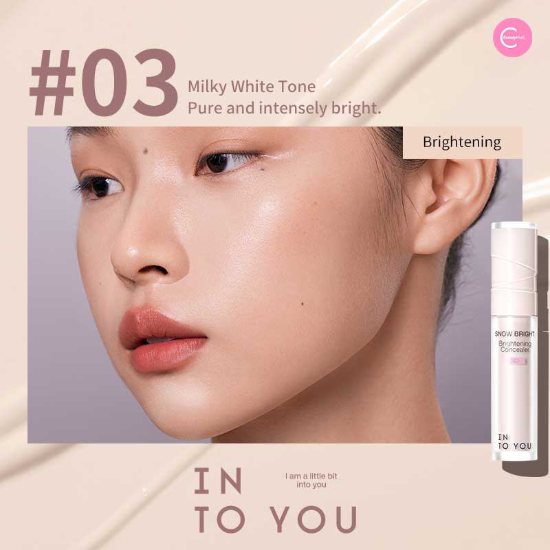 INTO YOU Brightening Concealer - Lightweight, Full Coverage Under Eye Concealer for Dark Circles & Blemishes - Perfect for Everyday Makeup & Photo Shoots