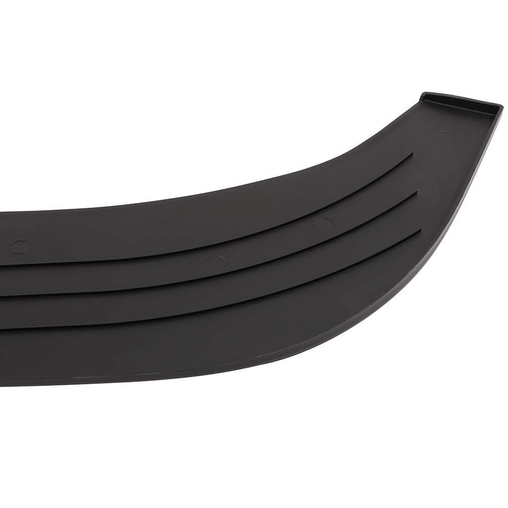 Universal Front Bumper Lip Chin Splitter Spoiler - Matte Black PU Front Lip Body Kit for Most Cars - Enhance Style & Aerodynamics for Sports & Tuner Vehicles