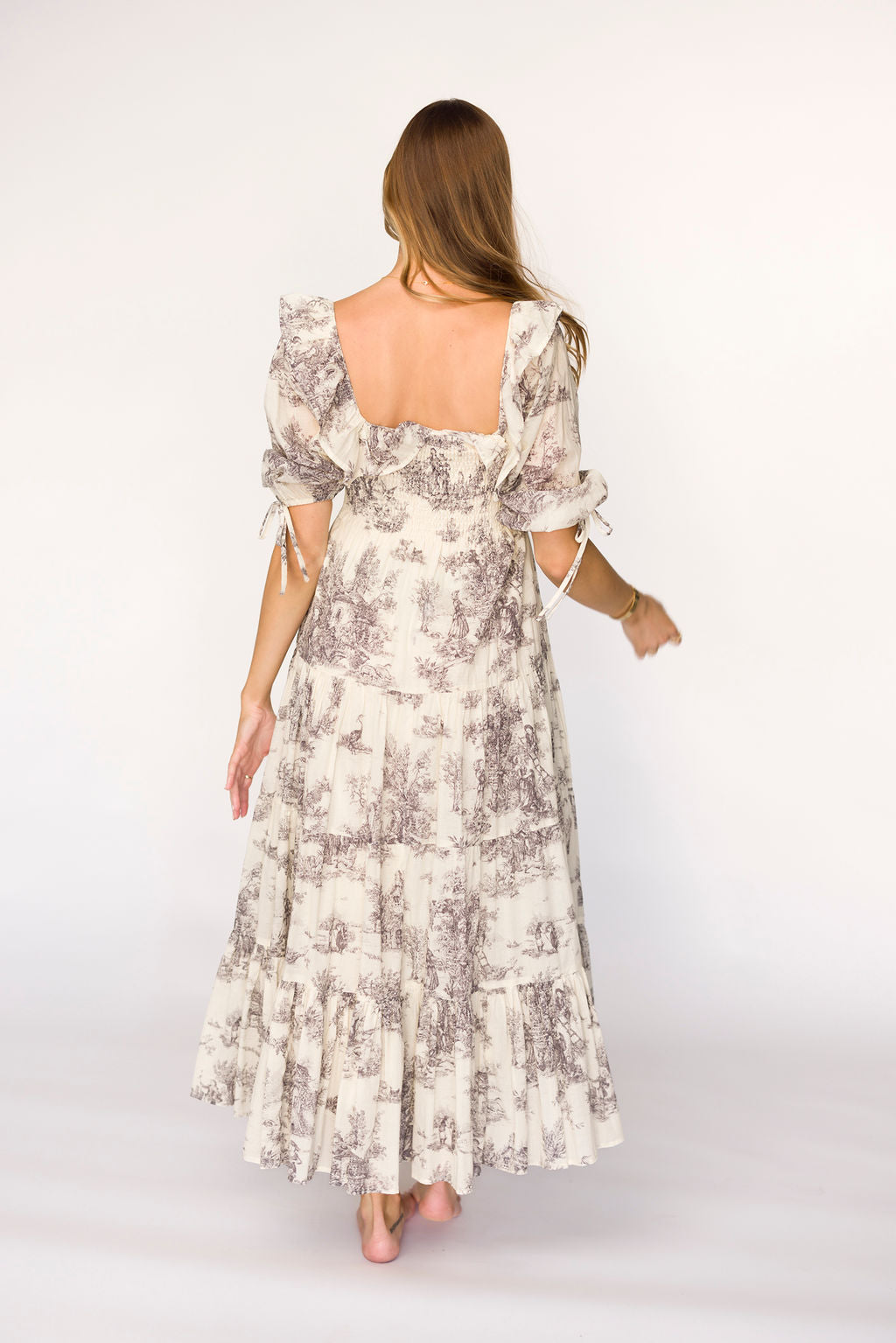Amali Ivory Dress - 100% Cotton Maternity Dress for Pregnancy | Bump-Friendly Women's Summer Dress for Casual Wear & Baby Showers