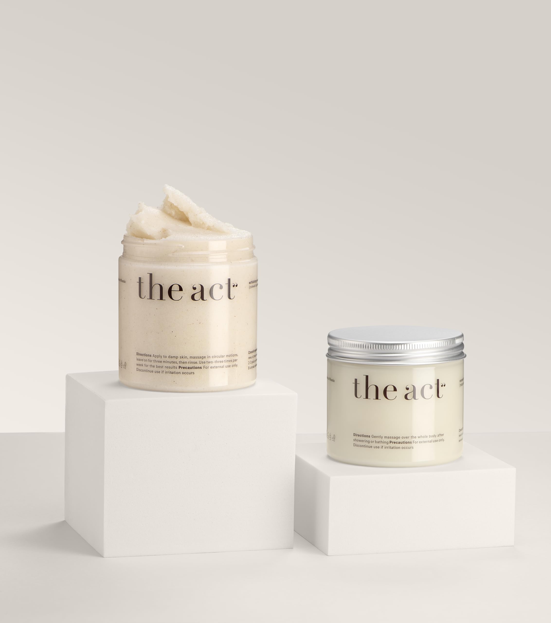 Organic Vegan Coconut Body Care Set - Exfoliating Sea Salt Scrub & Hydrating Massage Butter for Smooth Skin | Spa Quality Deep Nourishment | Perfect for Home Relaxation & Self-Care Gifts