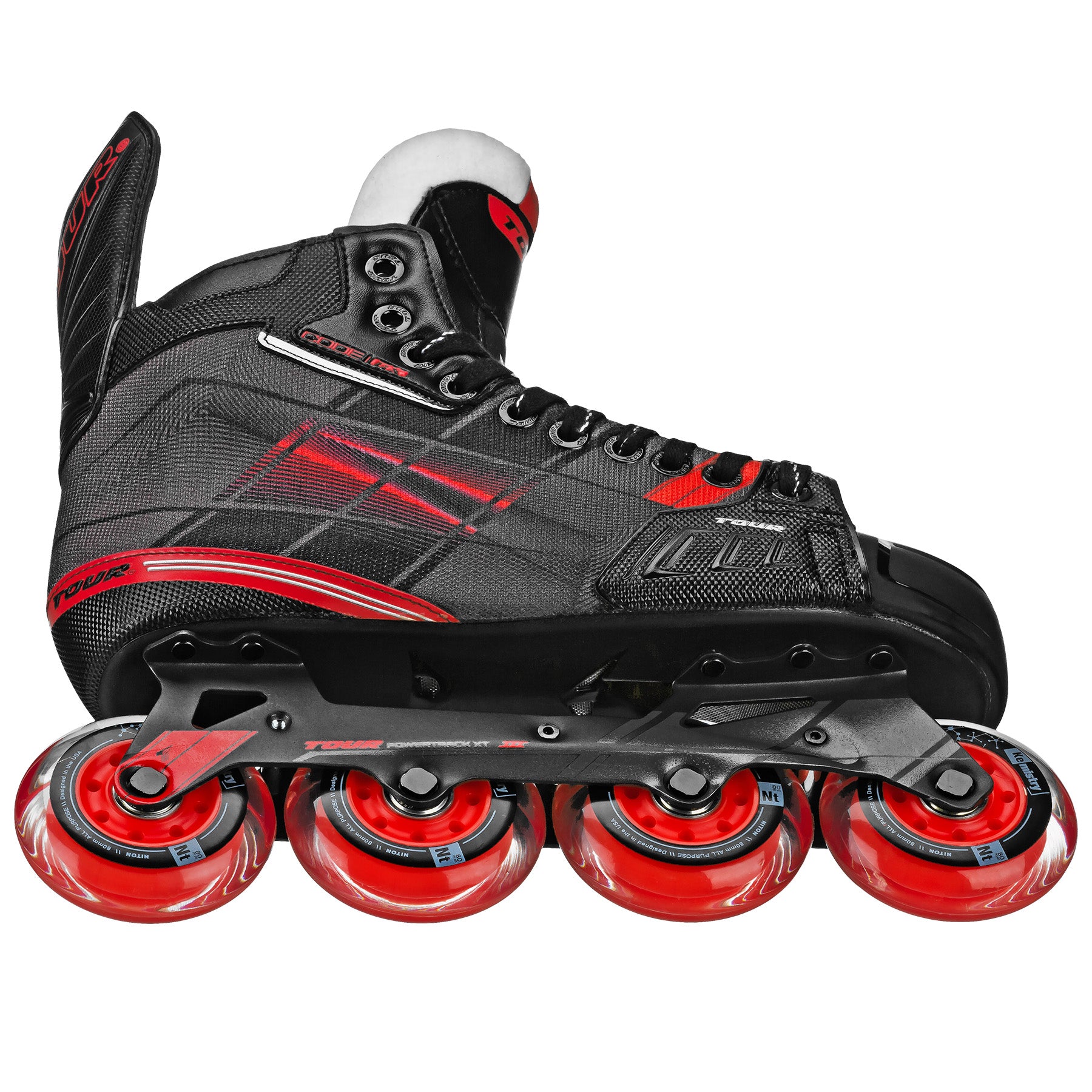 Code GX Junior Roller Hockey Skates - Youth Adjustable Ice Hockey Inline Skates for Boys & Girls - Perfect for Rink, Street, and Indoor Hockey Training
