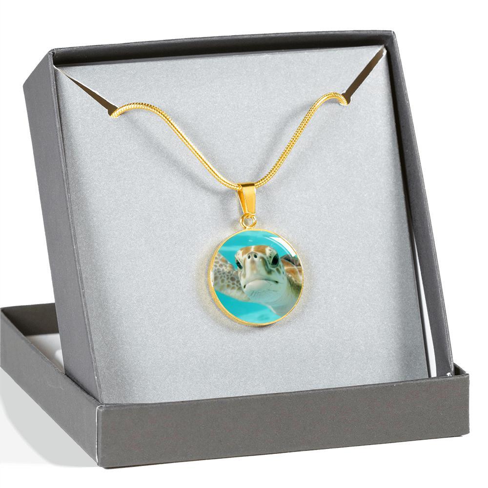 Little Sea Turtle Necklace - Sterling Silver Ocean Animal Jewelry for Women - Perfect Gift for Beach Lovers & Marine Conservation Supporters