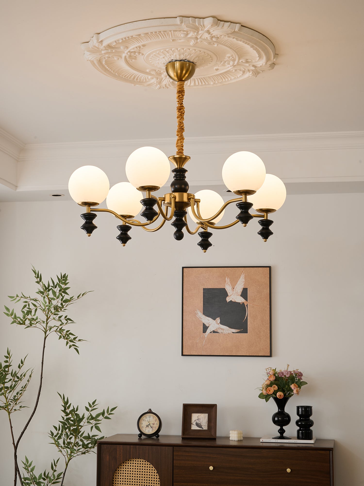 Elegant Cadence Chandelier - Modern Crystal Ceiling Light Fixture for Dining Room, Living Room & Bedroom | Perfect for Home Decor & Interior Design