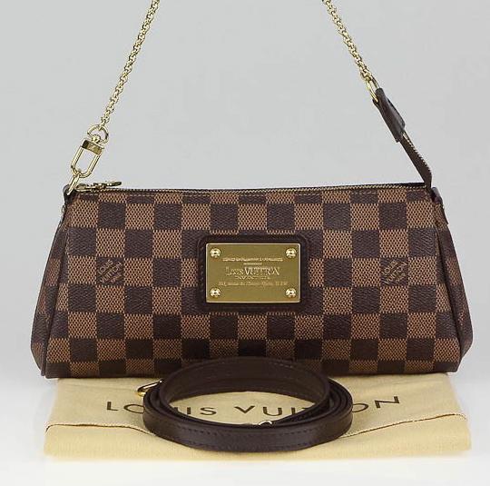 Authentic LV Eva Clutch Bag in Damier Ebene Canvas - Luxury Crossbody Purse for Women | Perfect for Evening Events, Date Nights & Travel Accessories