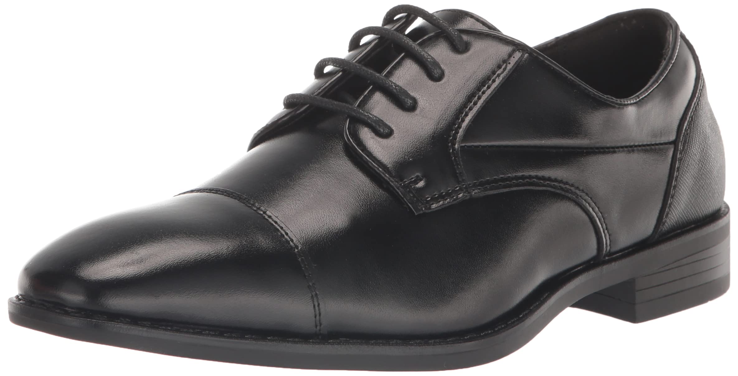 STACY ADAMS Boys' Kallum Cap Toe Oxford Dress Shoes - Classic Formal School Uniform & Wedding Occasions