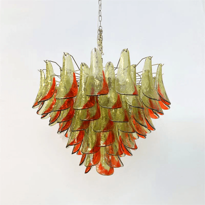 Marielle Murano Glass Chandelier - Elegant Crystal Ceiling Light Fixture for Dining Room, Living Room & Bedroom Decor
