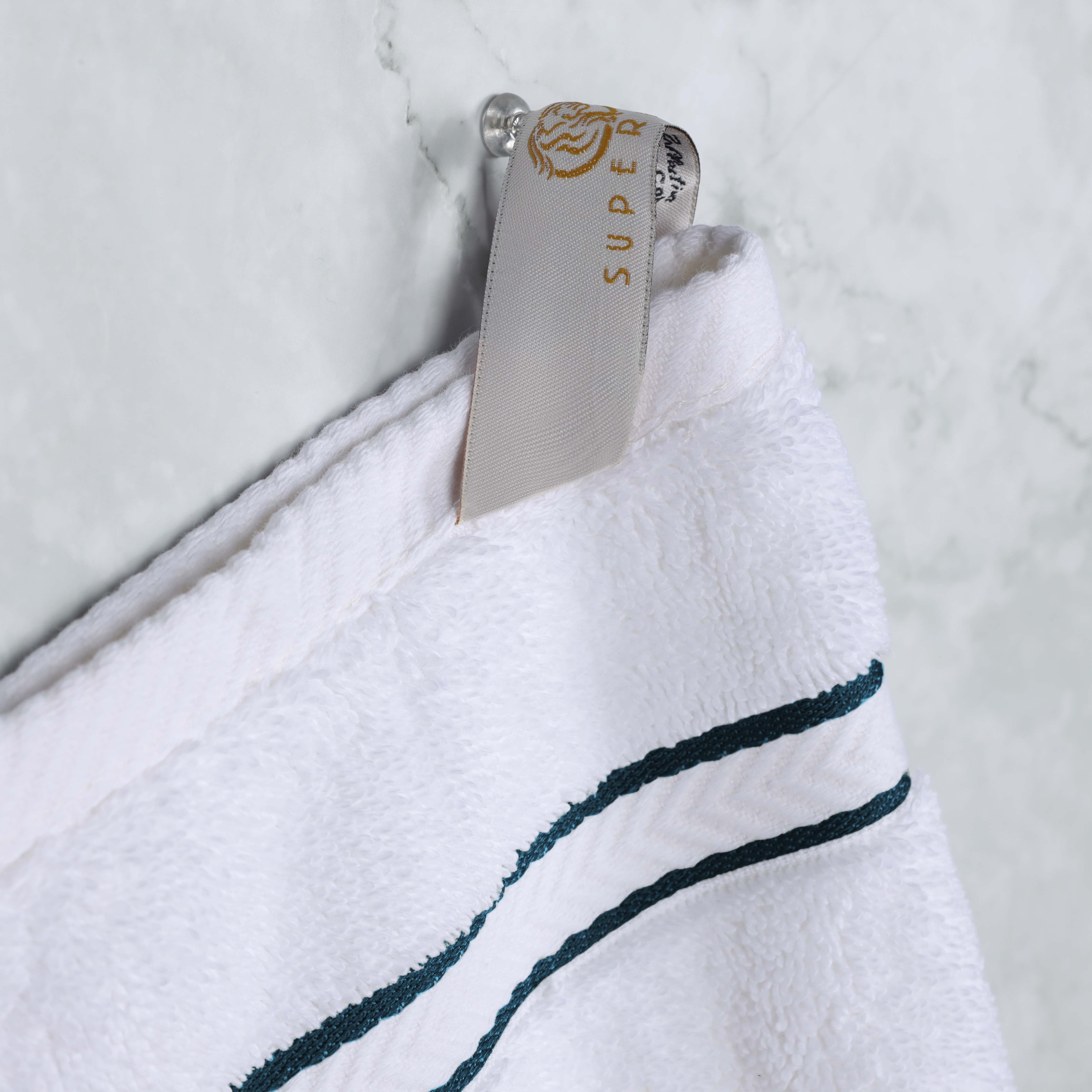 Premium Turkish Cotton Ultra Plush 8-Piece Bath Towel Set - Super Absorbent, Soft & Luxurious for Spa, Bathroom, and Beach Use