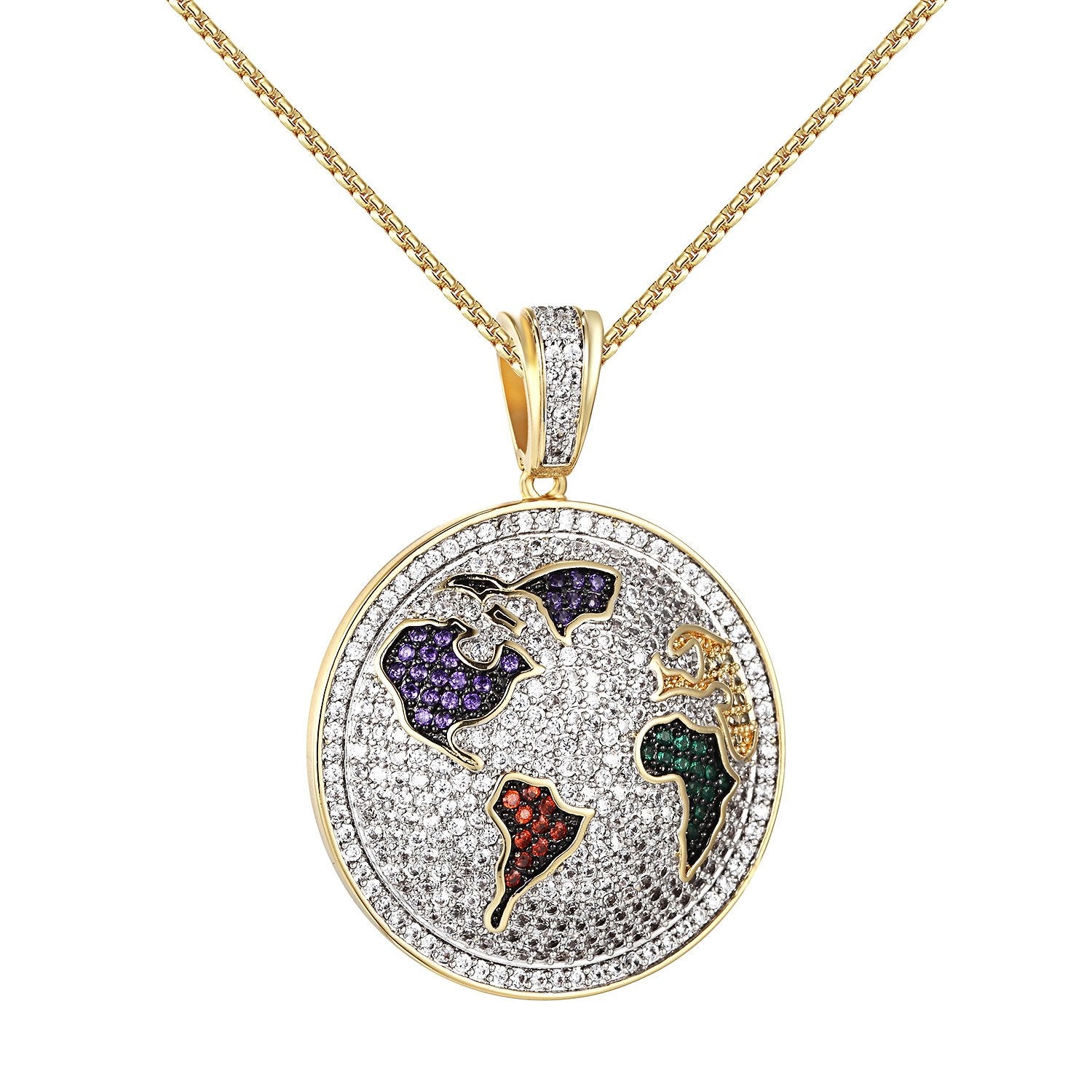 Simulated Diamond Pendant Necklace for Women - 24 Inch Stainless Steel Chain - Elegant Jewelry Gift for Anniversary, Birthday & Special Occasions