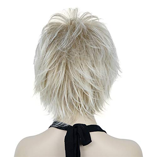 Stylish Short Layered Shaggy Synthetic Wig with Bangs for Women - Perfect for Cosplay, Halloween & Daily Fashion Looks