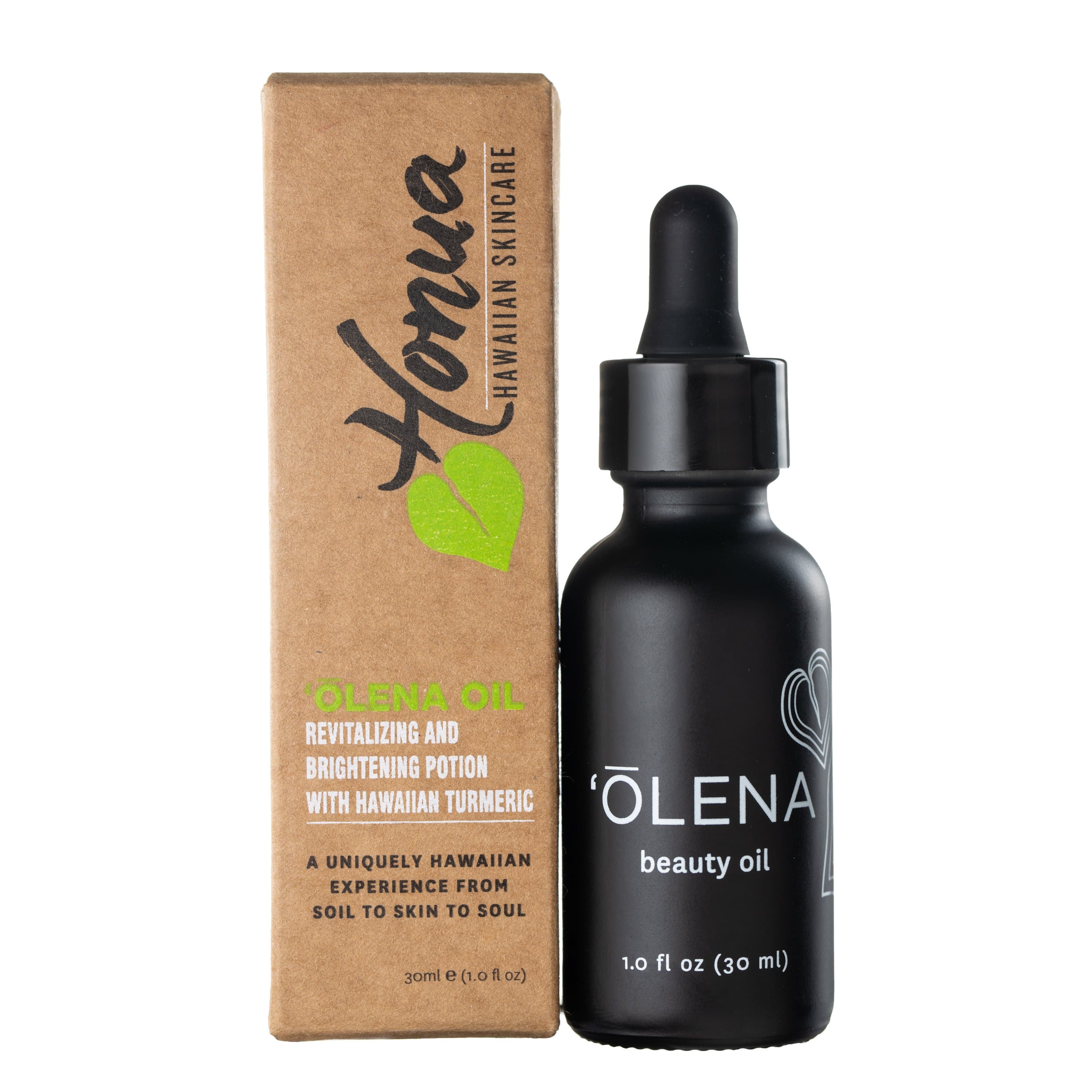 ʻŌlena Beauty Oil - 100% Pure Hawaiian Turmeric Oil for Skin & Hair Care - Natural Anti-Aging & Moisturizing Treatment - Perfect for Daily Face Serum & Hair Growth Routine