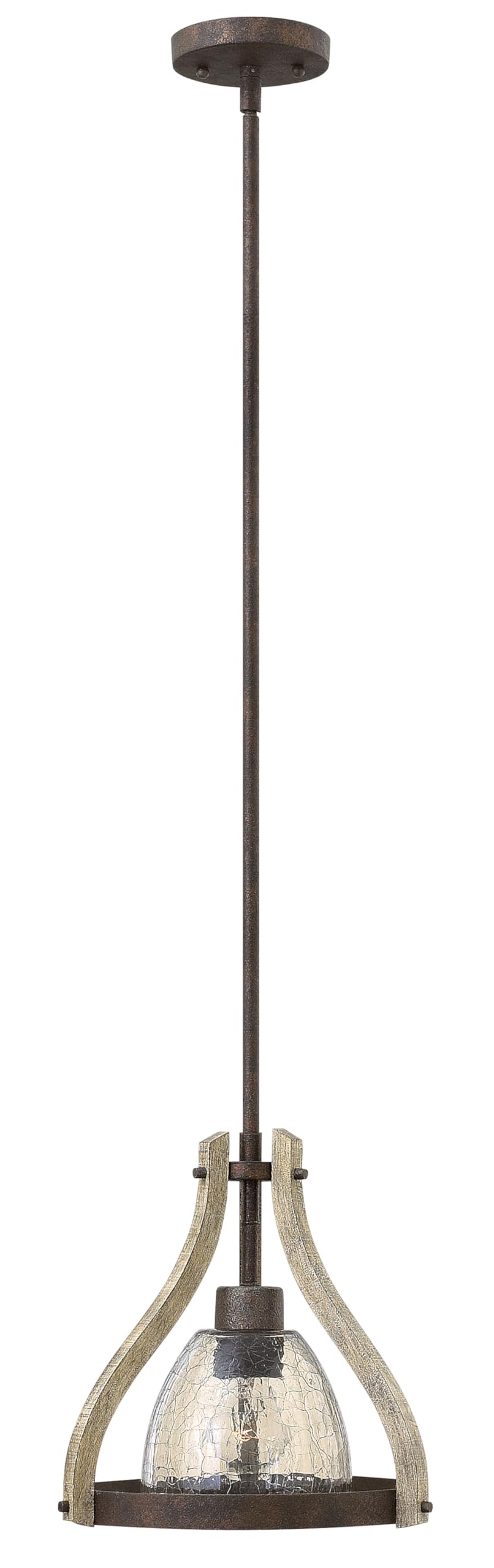 Fredrick Ramond FR40577IRR Modern One Light Mini Pendant - Elegant Ceiling Light Fixture for Kitchen Island, Dining Room, Bedroom, and Entryway Lighting