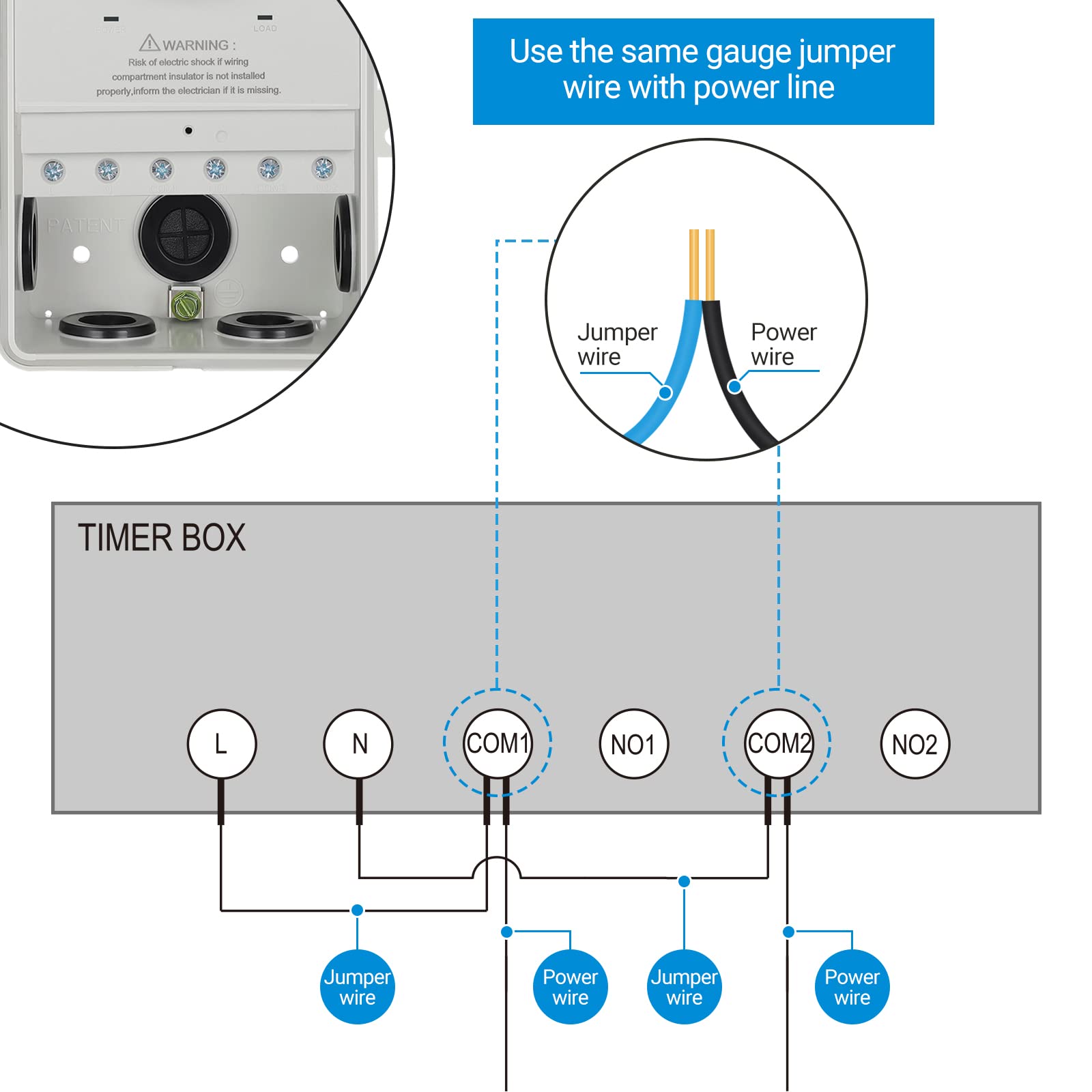 DEWENWILS WiFi Pool Timer Switch - 40A Heavy Duty 120-277VAC 2HP, Smart Home Compatible with Alexa & Google Assistant, ETL Certified - Perfect for Swimming Pool Pumps, Hot Tubs & Outdoor Lighting Control