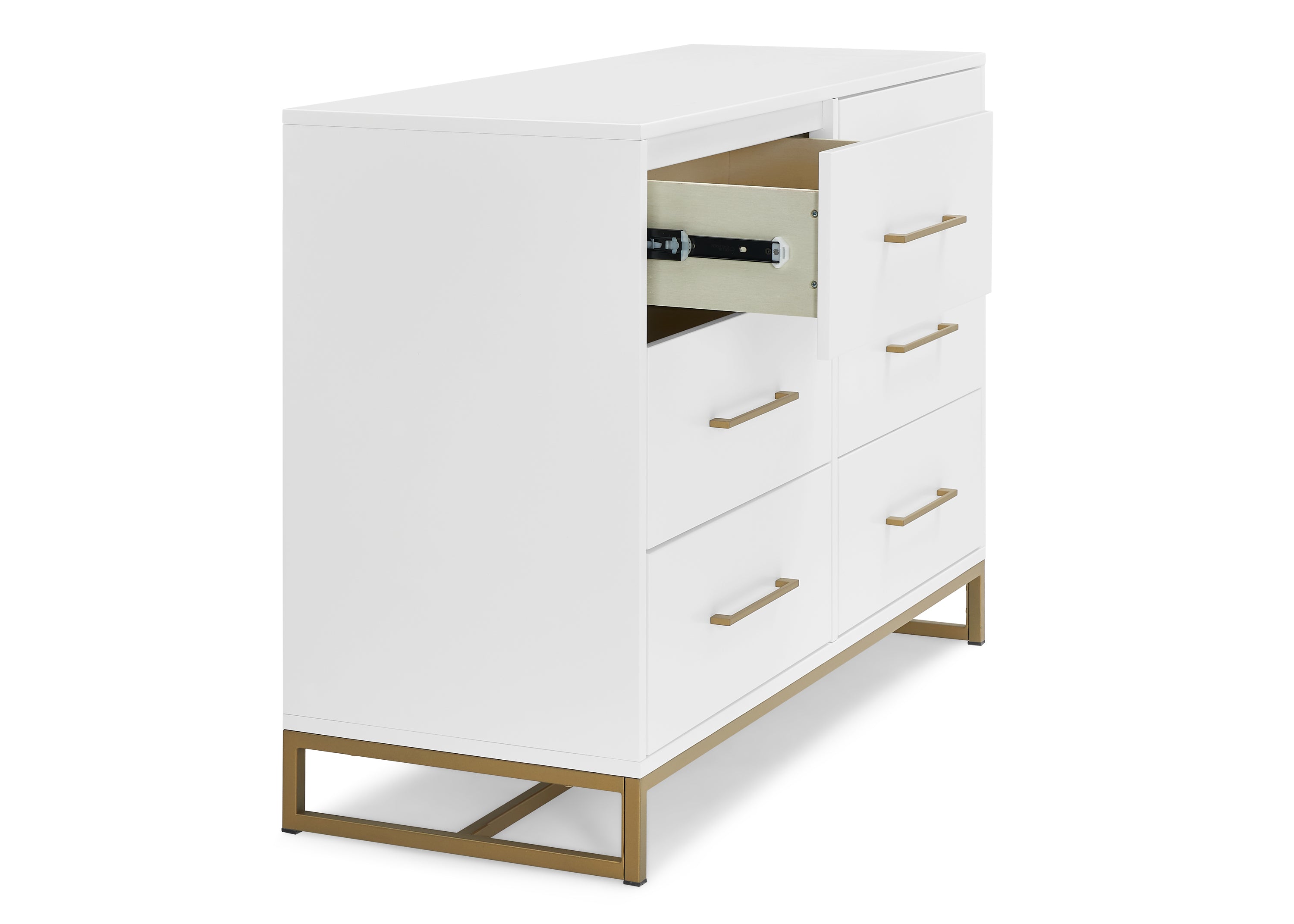 Elegant Jade 6-Drawer Dresser with Interlocking Drawers - Perfect for Bedroom, Nursery, or Dorm Organization & Storage