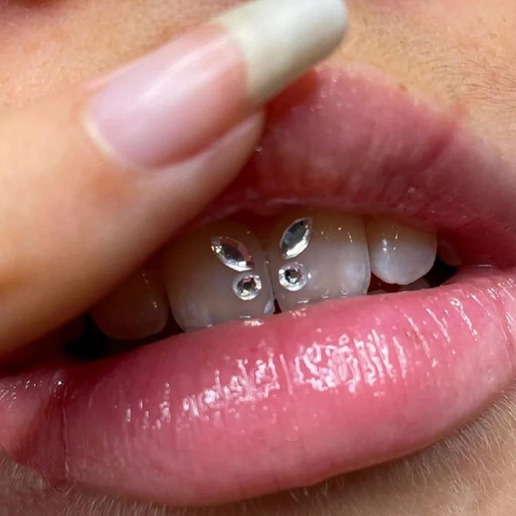 Bopely Dental Crystal Tooth Gems - DIY Tooth Jewelry & Nail Decorations for Teeth Whitening & Party Makeup | Perfect for Weddings, Prom, Cosplay and Special Occasions