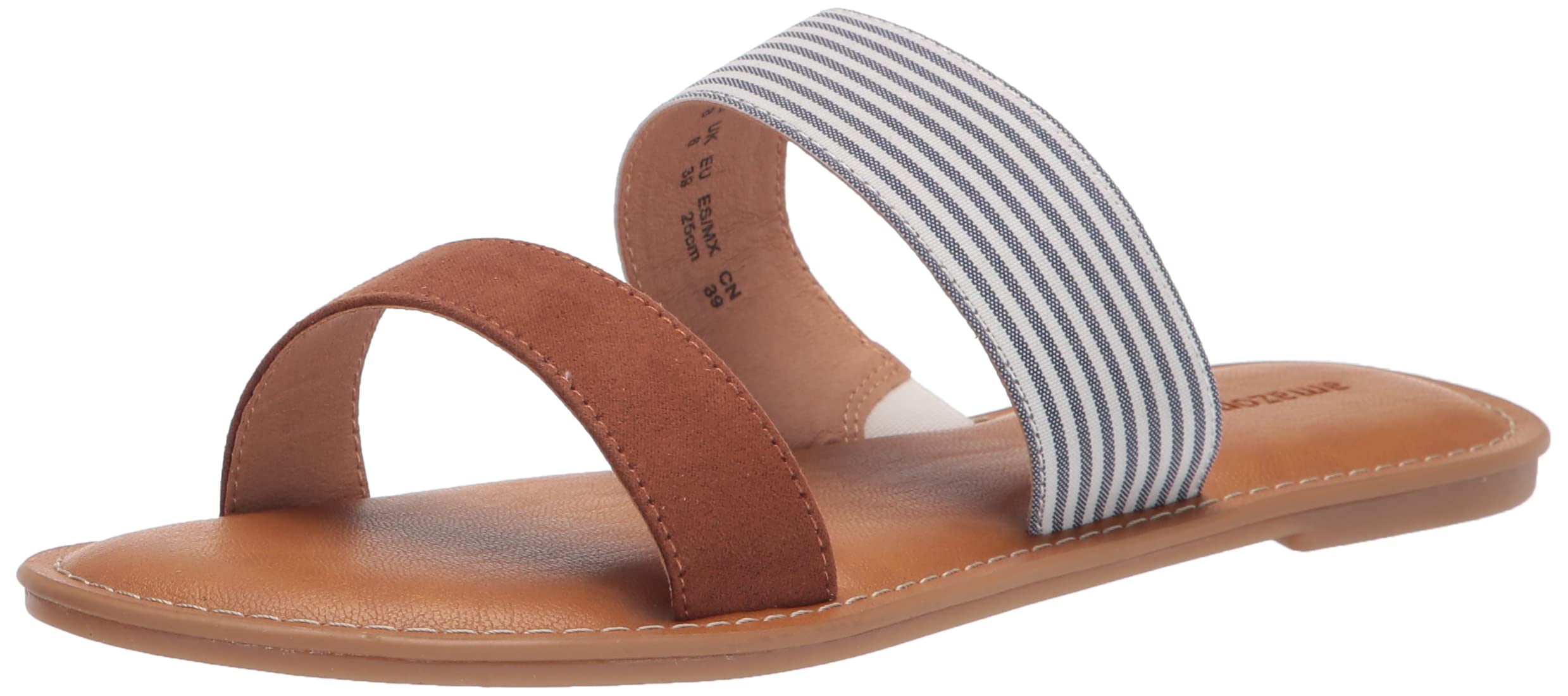 Amazon Essentials Women's Two Band Comfortable Sandals - Lightweight & Stylish Summer Footwear for Beach, Pool, and Casual Outings