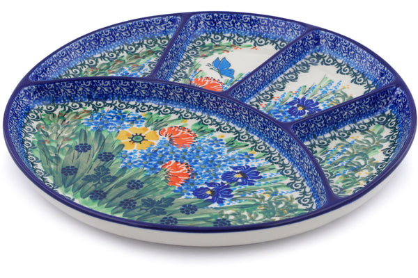 10 Divided Dish - Butterfly Delight Serving Tray | Perfect for Party Platters, Appetizers, Snacks & Charcuterie Boards | Elegant Butterfly Design for Entertaining & Home Decor