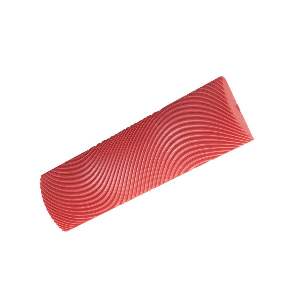 Utoolmart Wood Graining Painting Tool Set - DIY Art Paint Rubber Roller for Wall Decoration & Faux Wood Finish (MS9, Red, 1 Piece) - Perfect for Home Improvement, Furniture Restoration & Creative Craft Projects