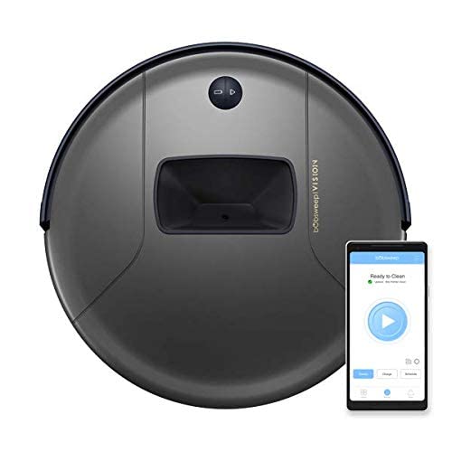 bObsweep PetHair Vision Robot Vacuum Cleaner for Pet Hair Removal - Smart Self-Charging Robotic Vacuum with Powerful Suction for Hardwood Floors & Carpets - Perfect for Homes with Dogs & Cats