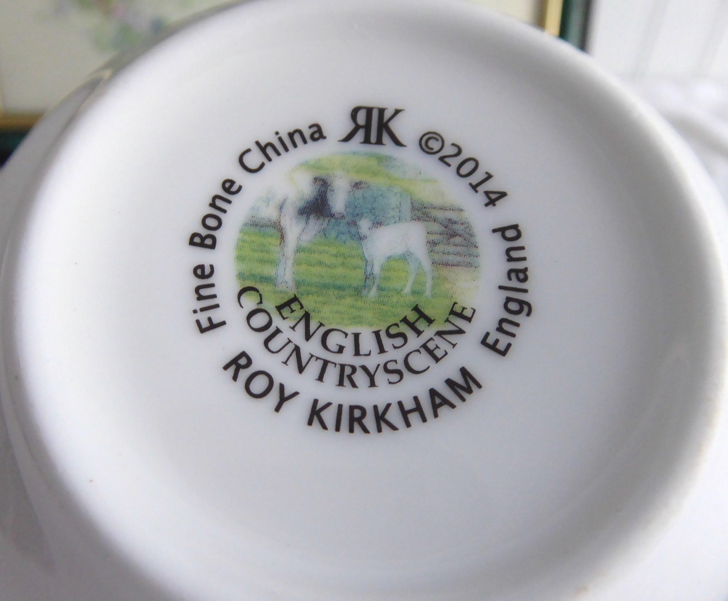 Roy Kirkham English Country Scenes Breakfast Cup and Saucer Set - Premium Bone China for Tea, Coffee, and Elegant Morning Dining
