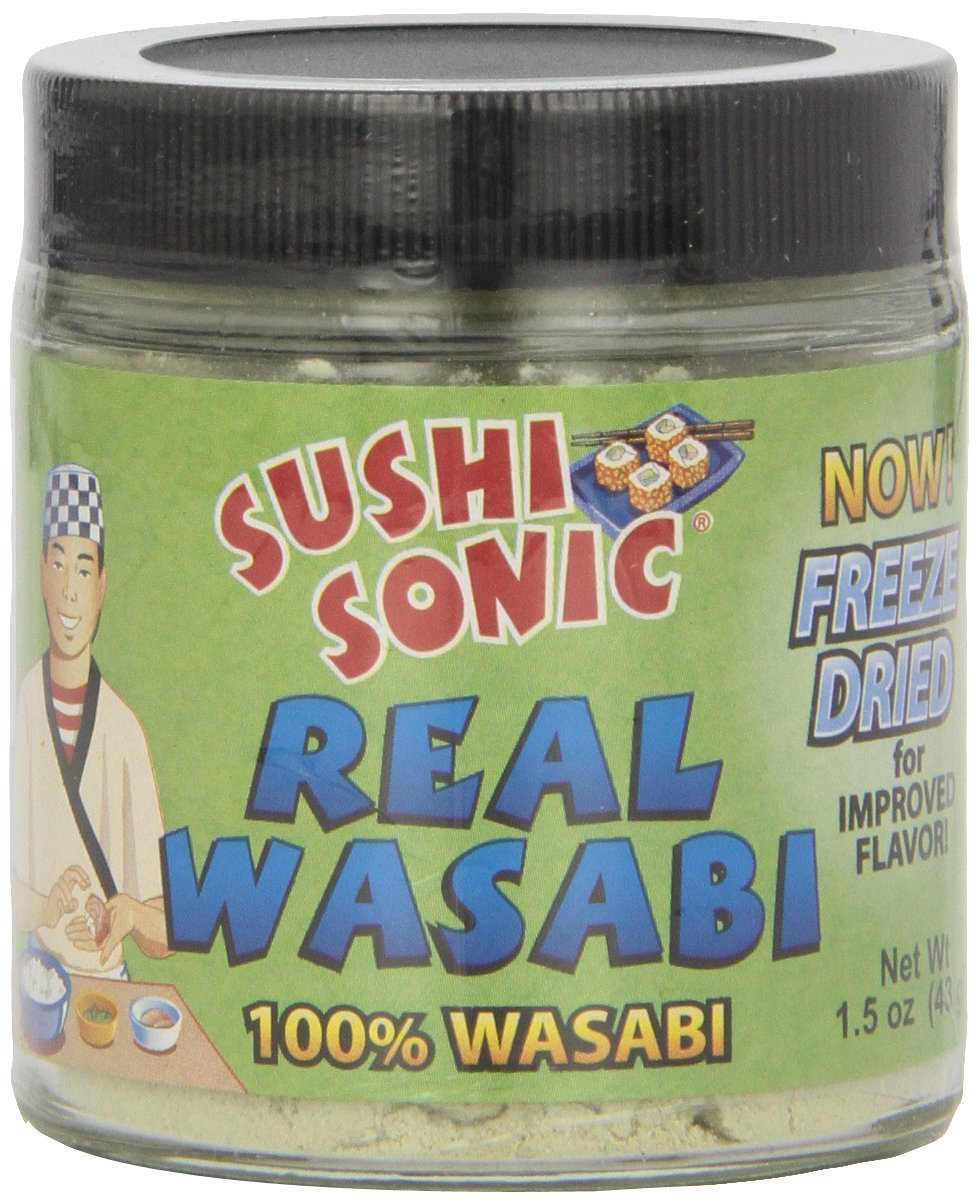 Premium Sushi Sonic Wasabi Powder - 1.5 Fl Oz (44ml) - Authentic Japanese Horseradish for Sushi, Sashimi & Asian Cuisine - Spicy Condiment for Home Cooking & Restaurant Use