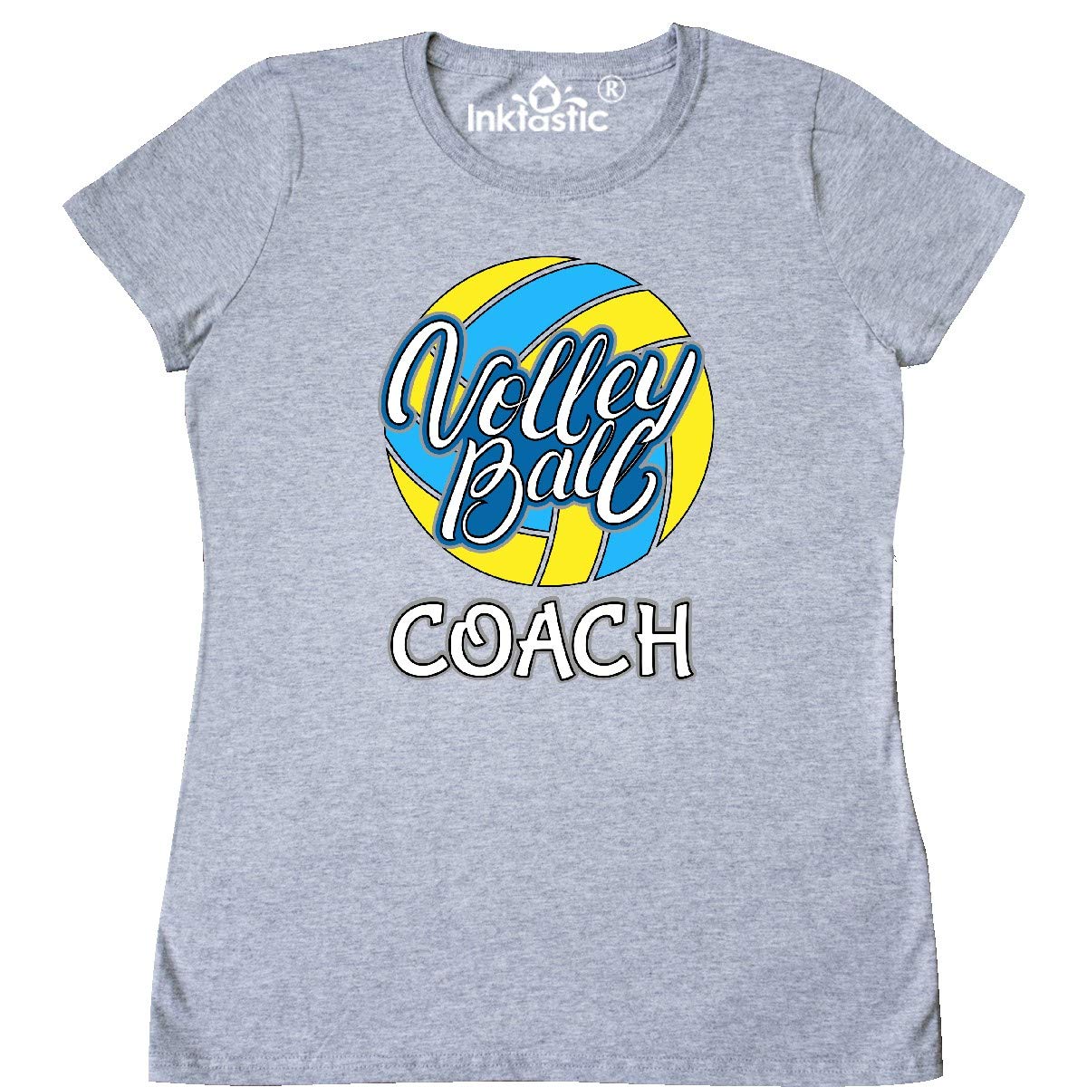 Inktastic Volleyball Coach Gift T-Shirt for Women - Perfect for Coaching, Team Gifts, and Volleyball Enthusiasts