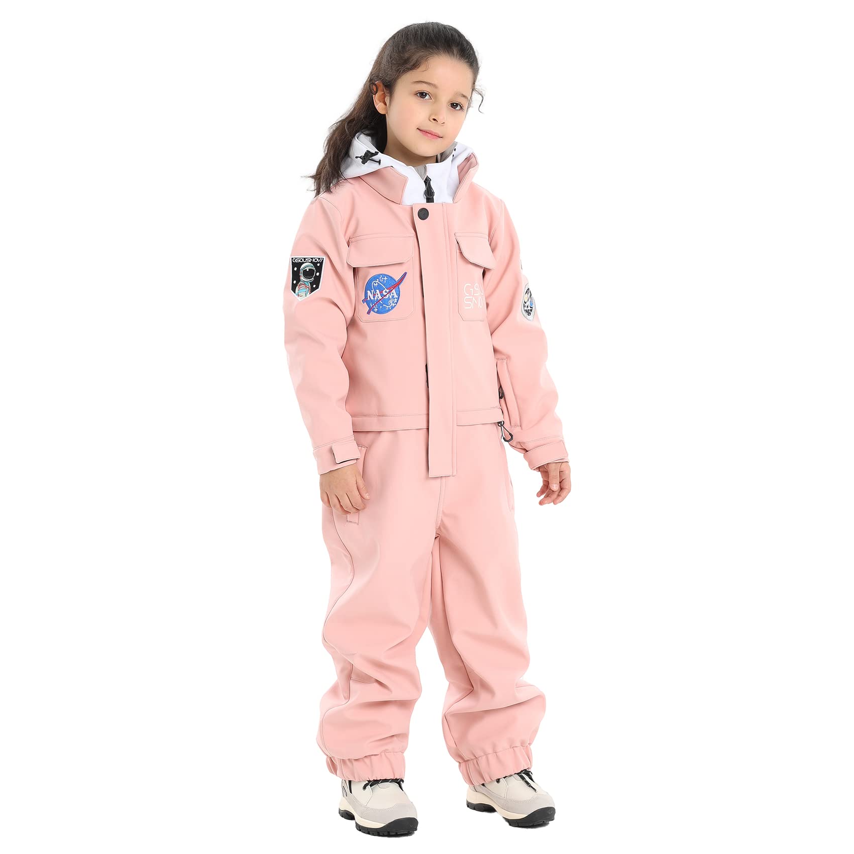 GSOU SNOW Kids Waterproof Windproof Ski Suit - One Piece Snowsuit for Boys & Girls, Winter Snowboard Jumpsuit Coveralls | Perfect for Skiing, Snowboarding & Outdoor Winter Activities